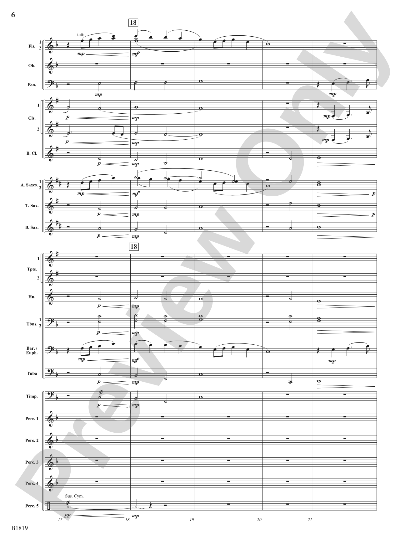 Wellspring: Concert Band Conductor Score & Parts