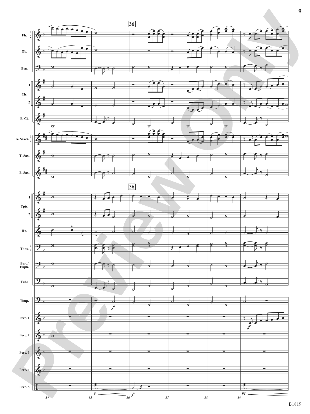 Wellspring: Concert Band Conductor Score & Parts