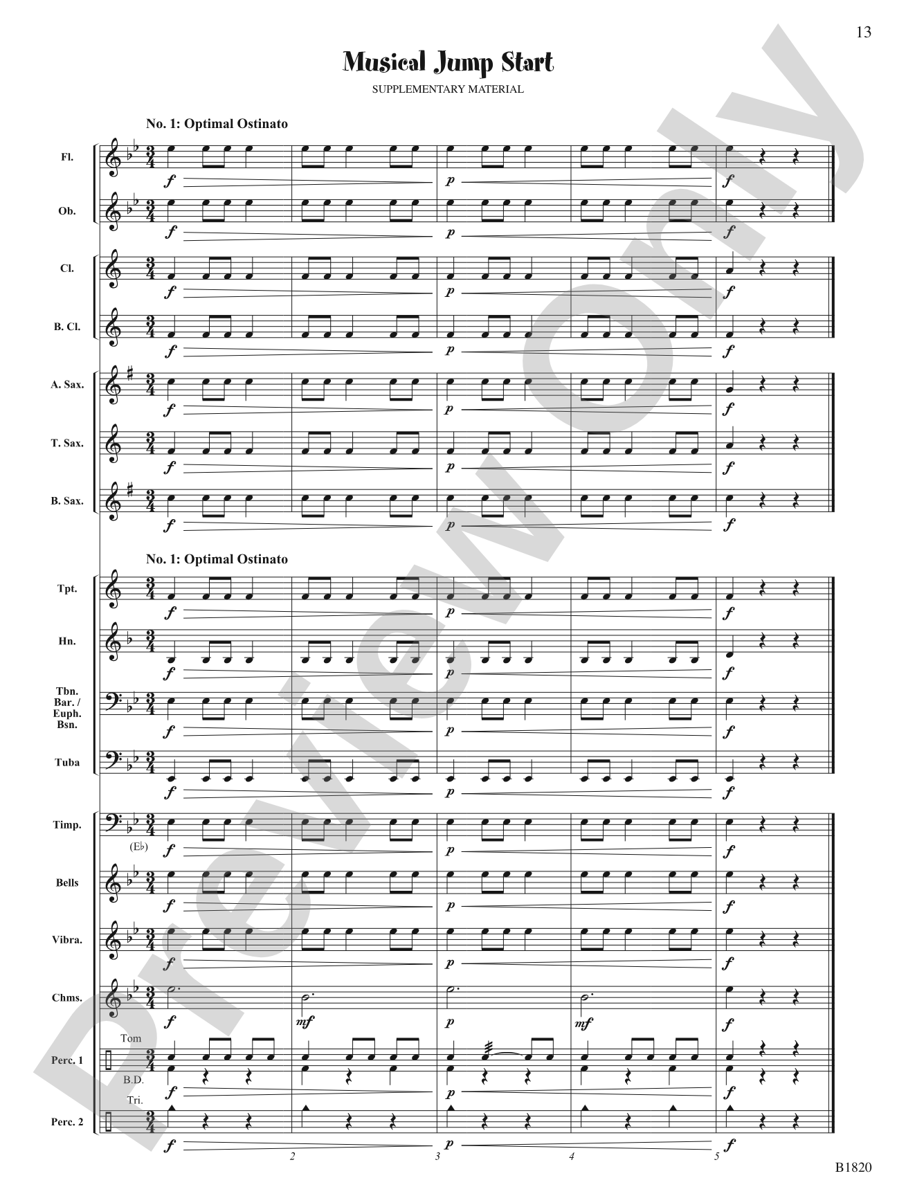 Leap of Faith (Fanfare): Concert Band Conductor Score & Parts