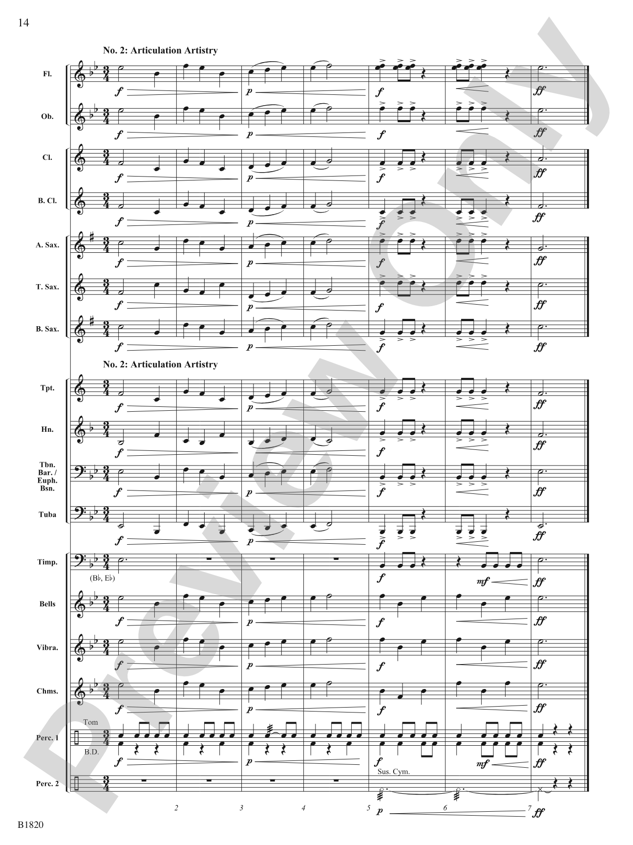 Leap of Faith (Fanfare): Concert Band Conductor Score & Parts