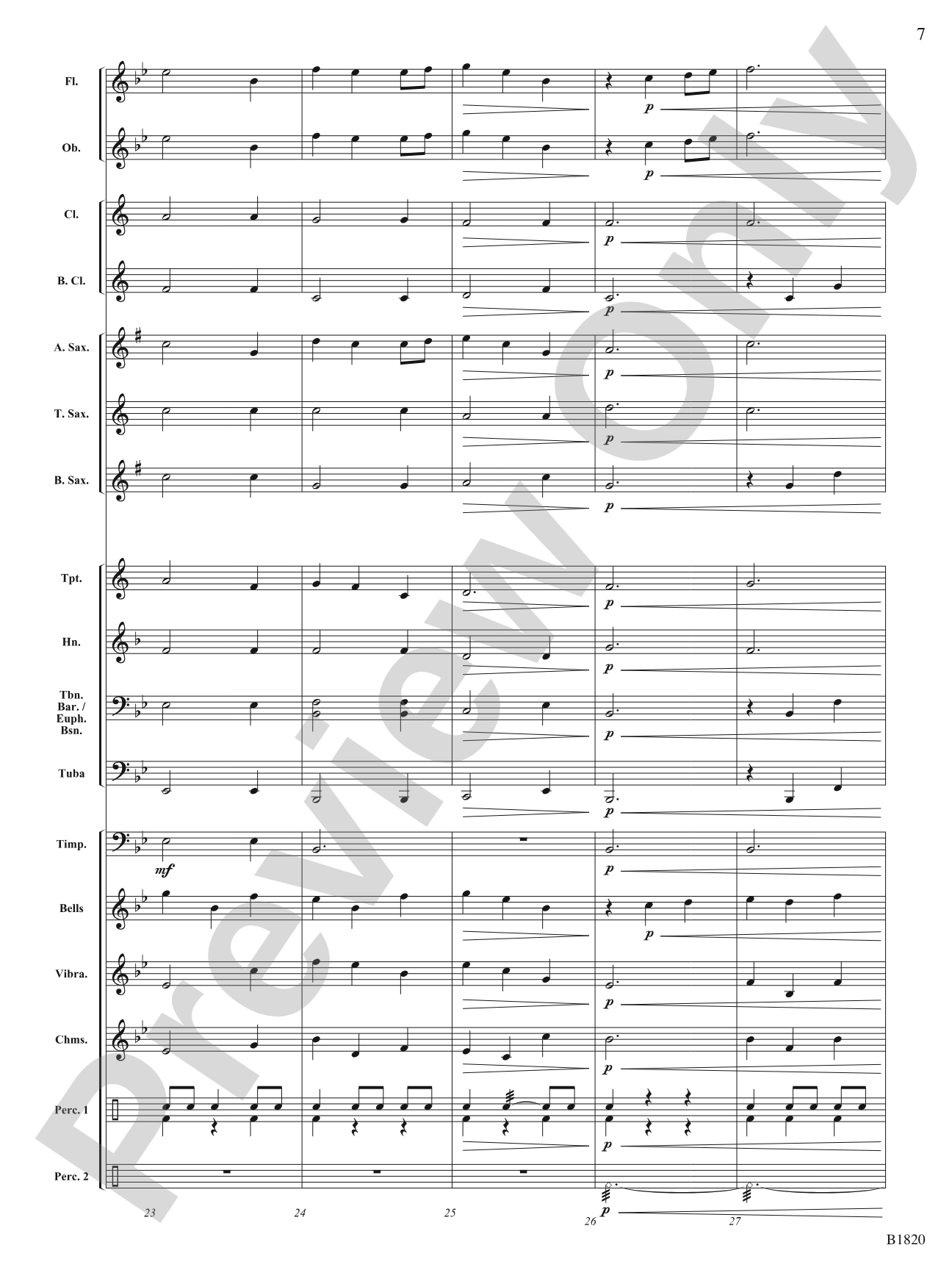 Leap of Faith (Fanfare): Concert Band Conductor Score & Parts