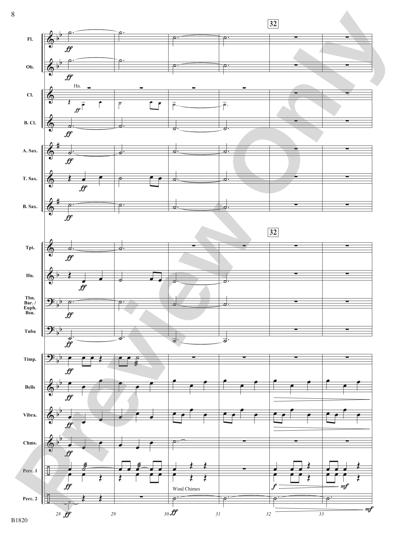 Leap of Faith (Fanfare): Concert Band Conductor Score & Parts