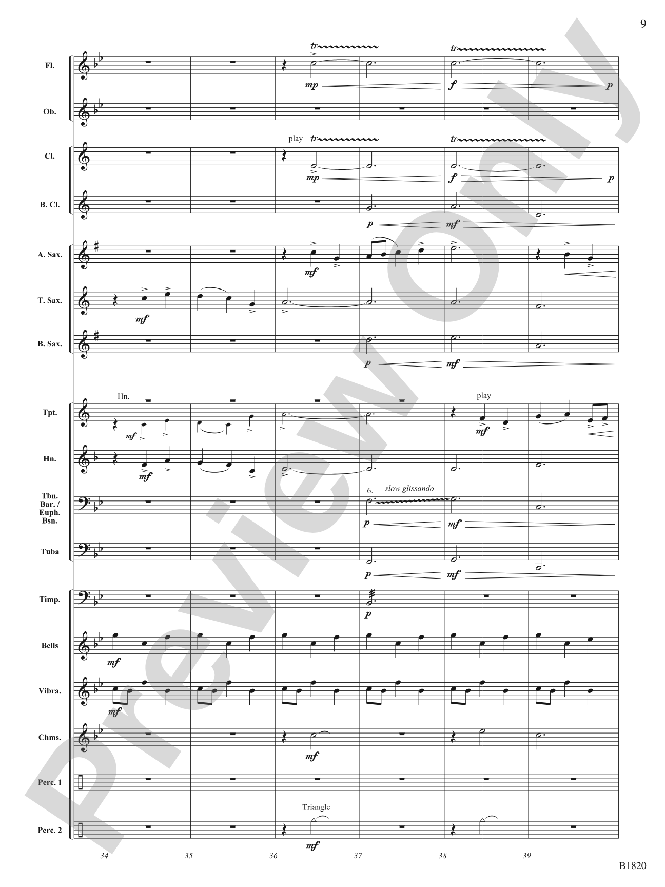 Leap of Faith (Fanfare): Concert Band Conductor Score & Parts