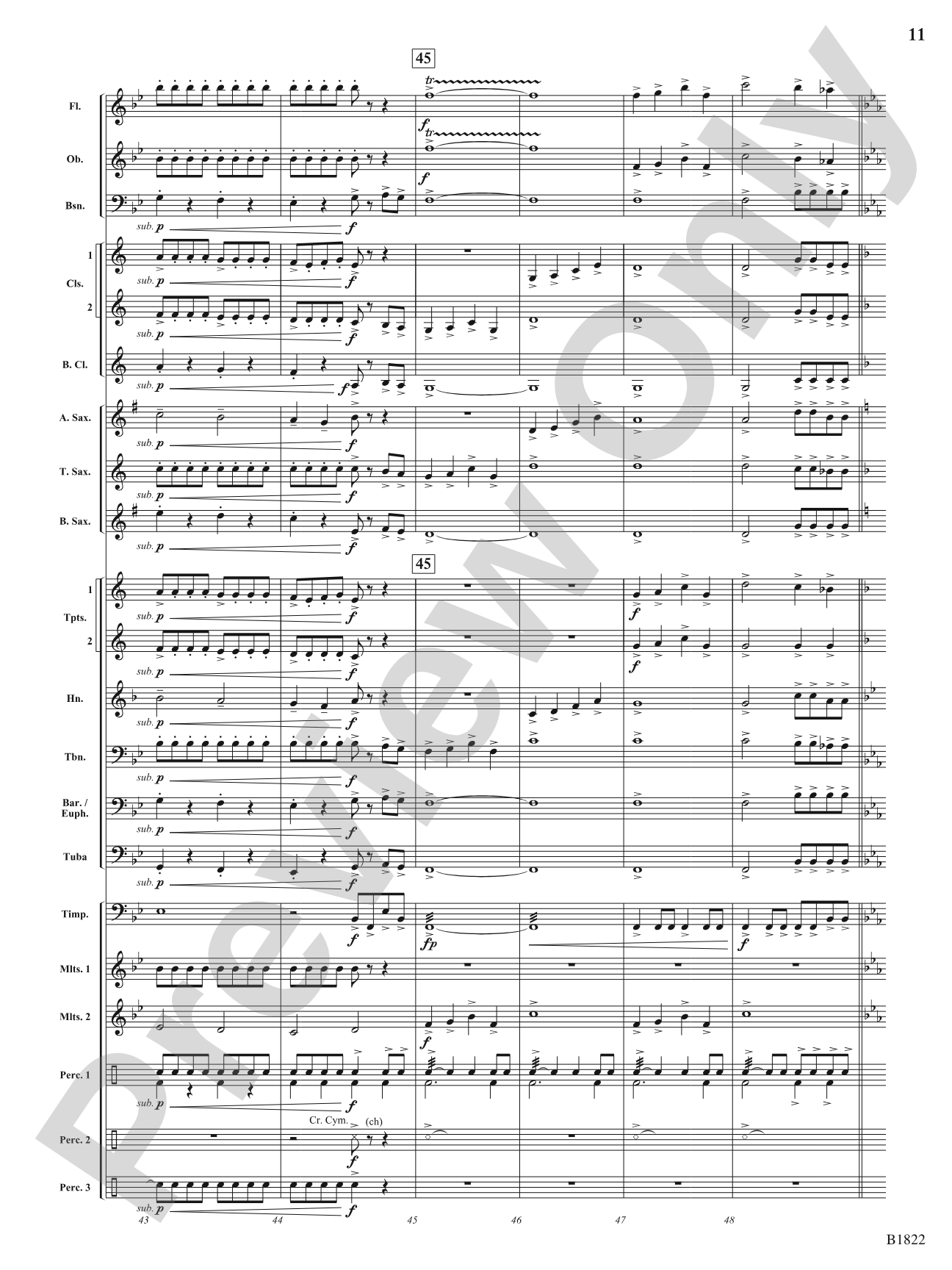 Dancing Lights: Concert Band Conductor Score & Parts