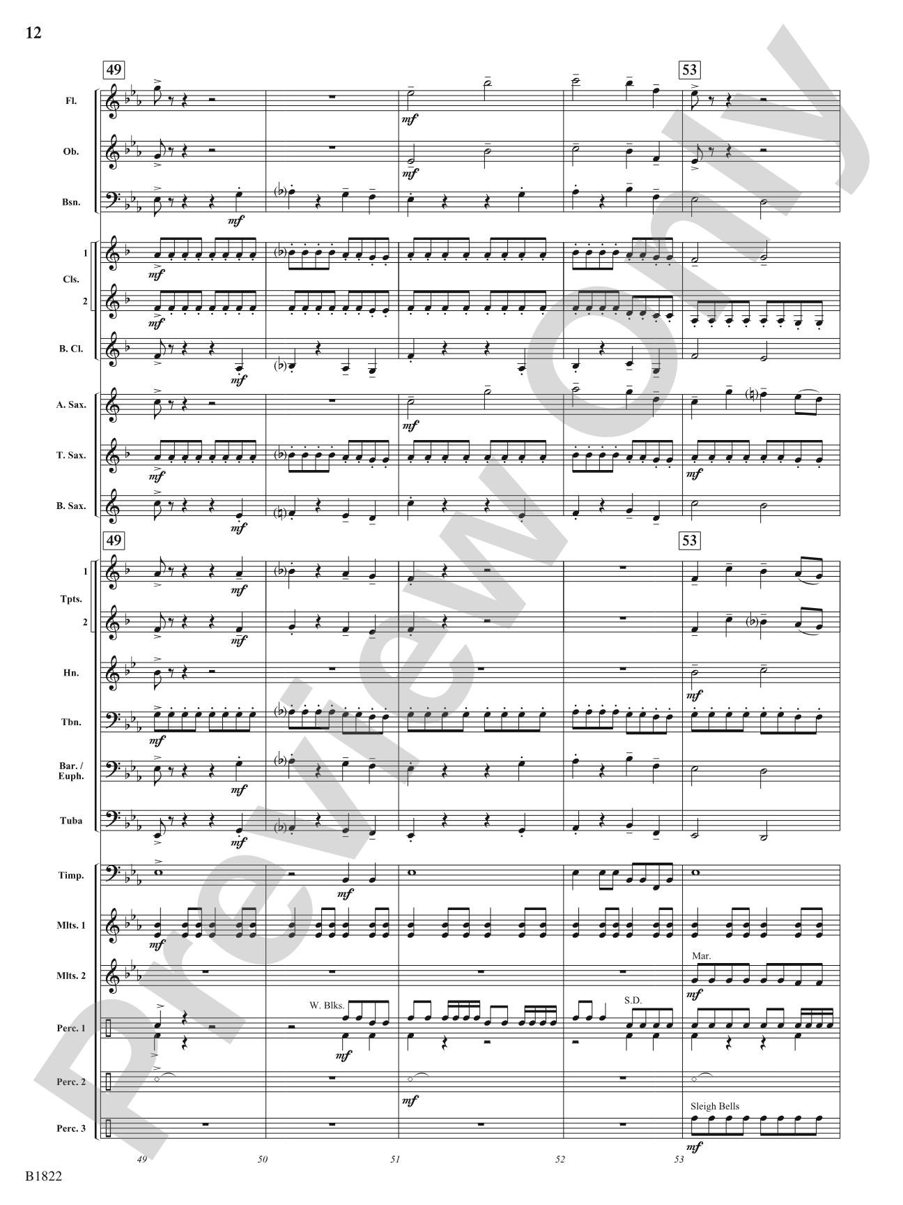 Dancing Lights: Concert Band Conductor Score & Parts