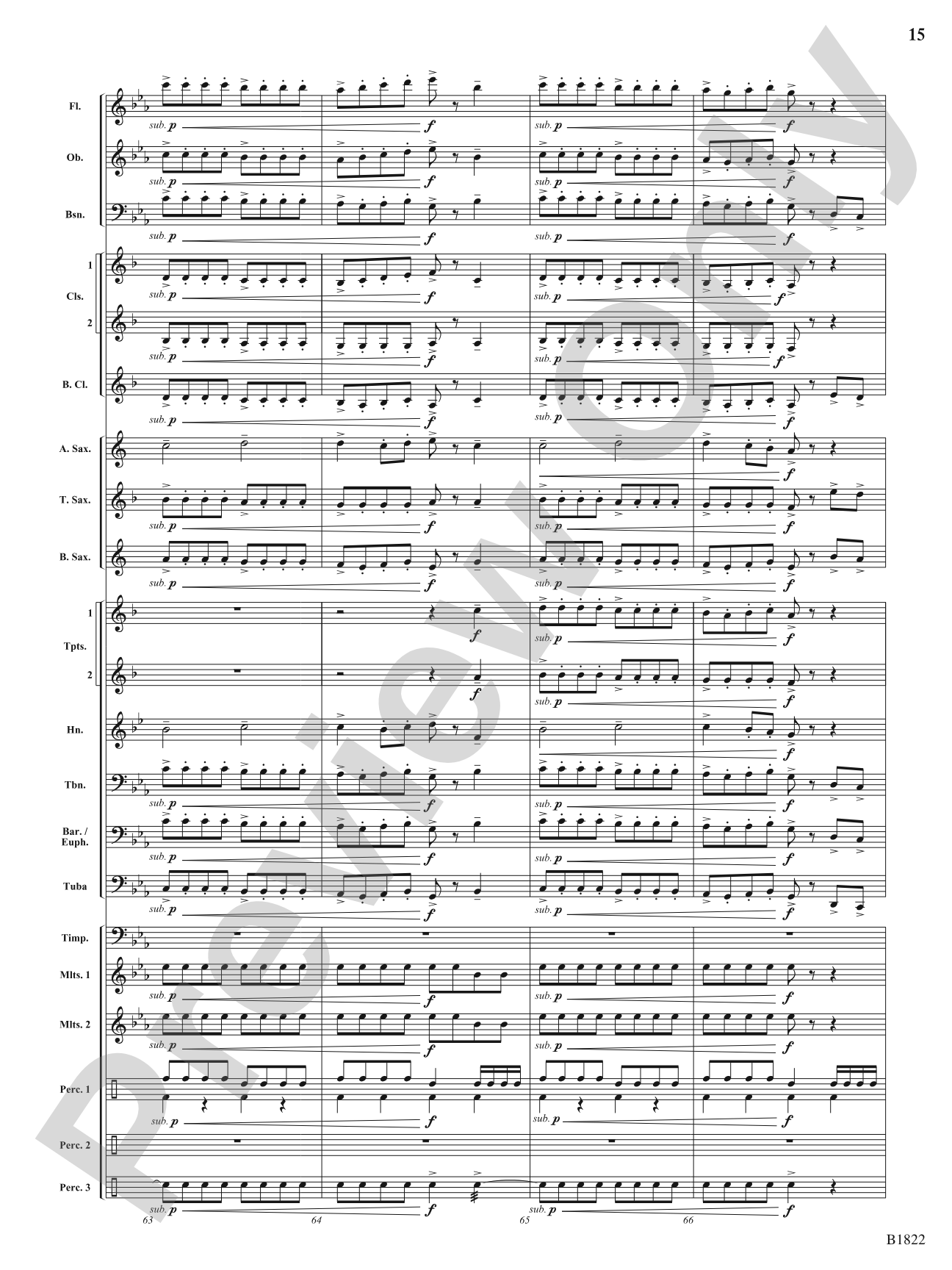 Dancing Lights: Concert Band Conductor Score & Parts