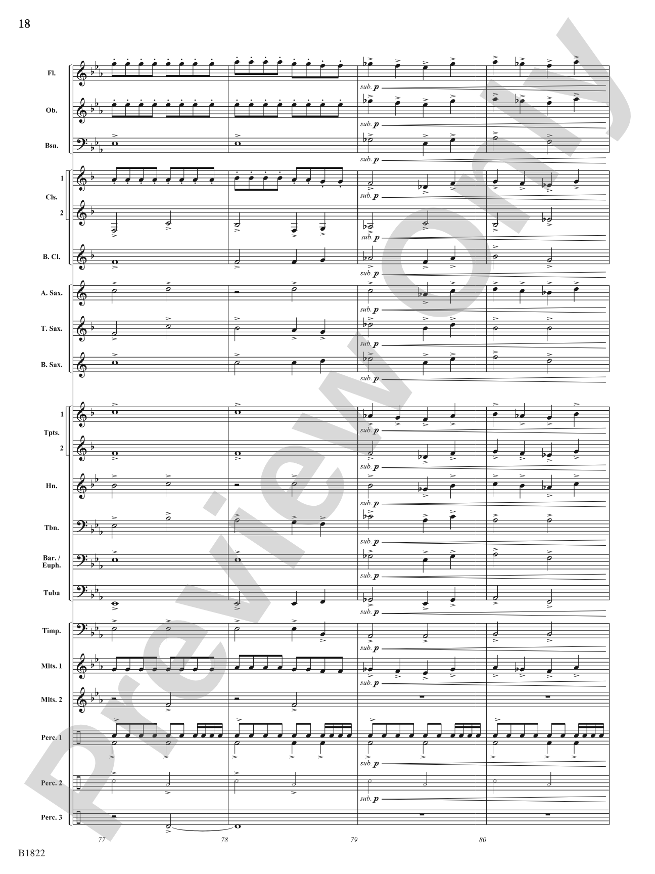 Dancing Lights: Concert Band Conductor Score & Parts