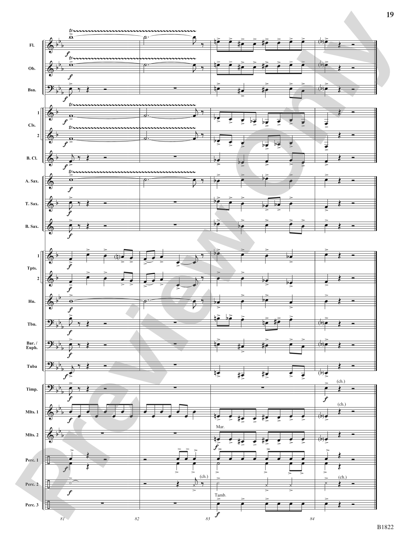 Dancing Lights: Concert Band Conductor Score & Parts
