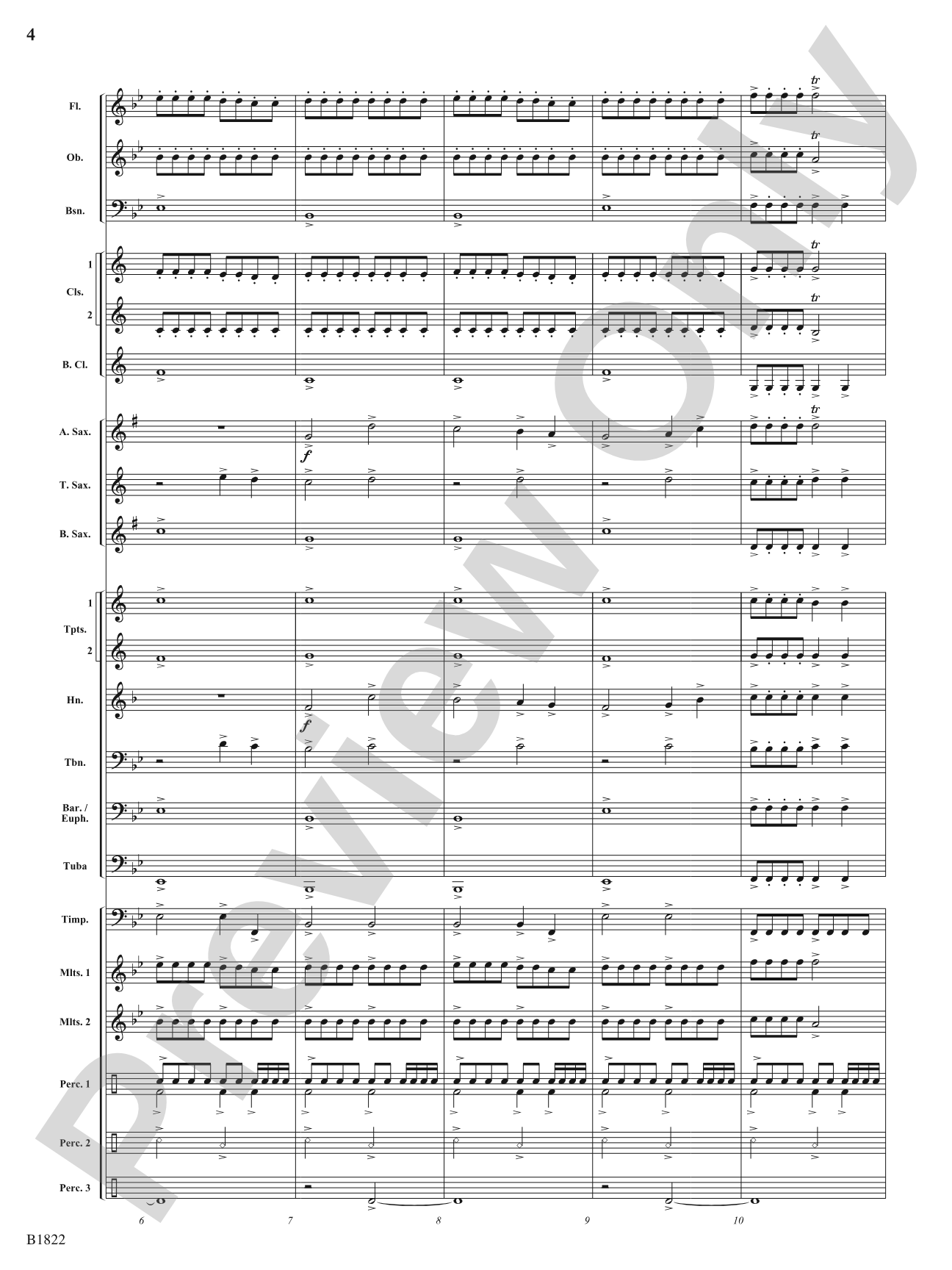 Dancing Lights: Concert Band Conductor Score & Parts