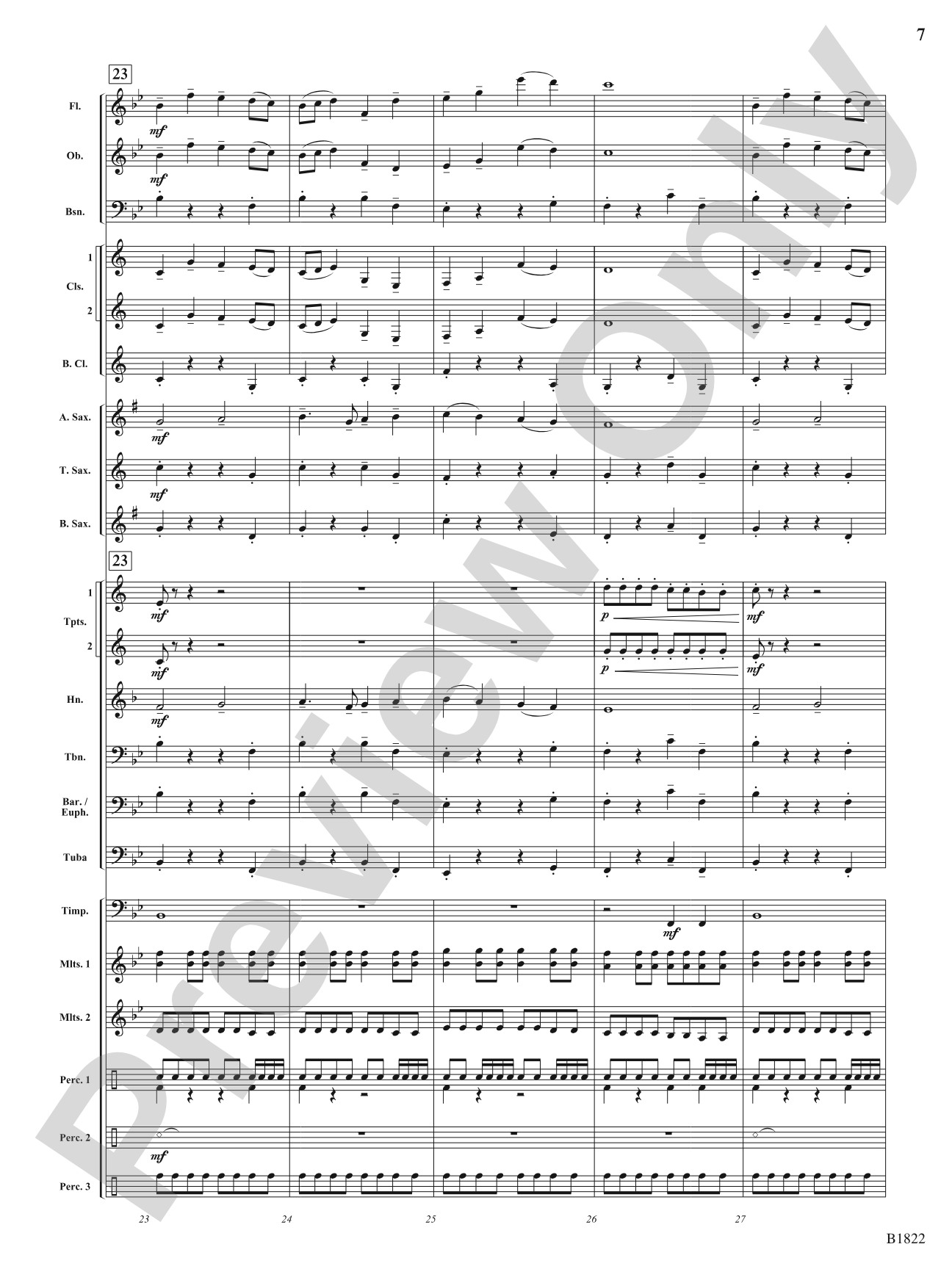 Dancing Lights: Concert Band Conductor Score & Parts
