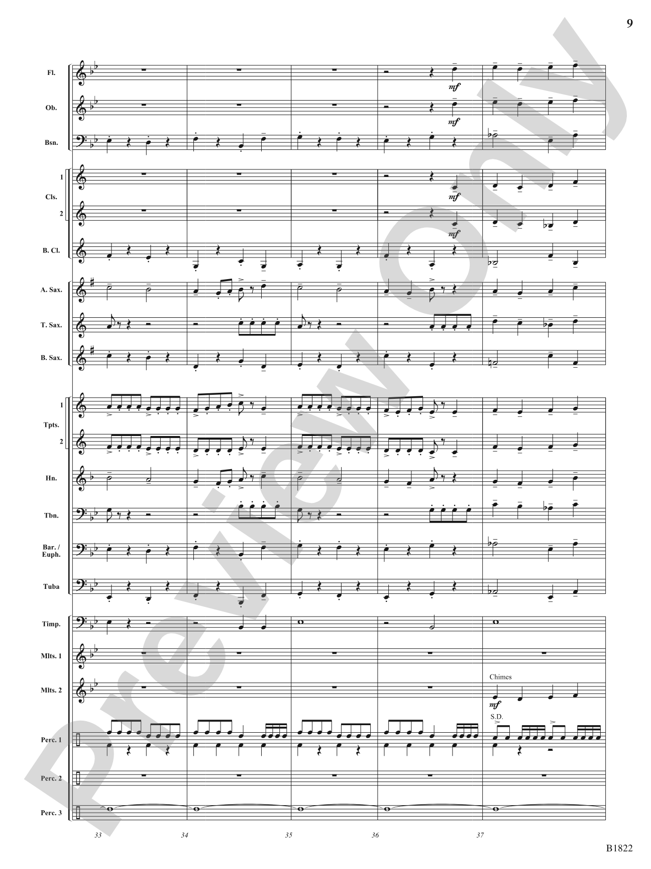 Dancing Lights: Concert Band Conductor Score & Parts