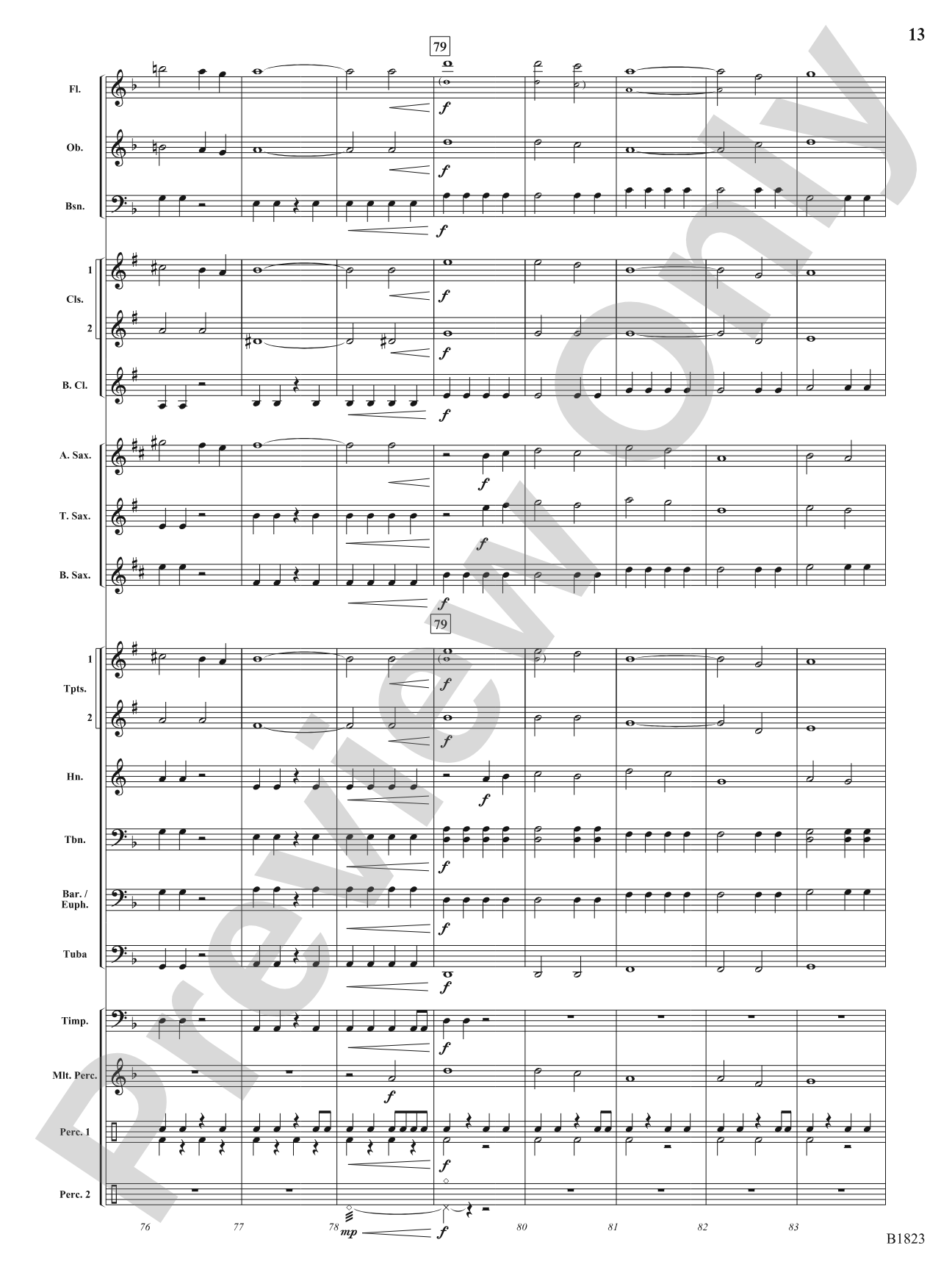 Storm: Concert Band Conductor Score & Parts