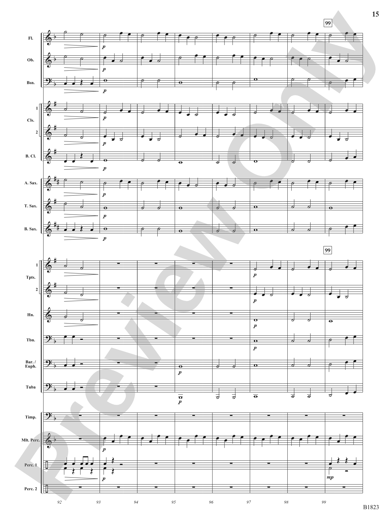 Storm: Concert Band Conductor Score & Parts