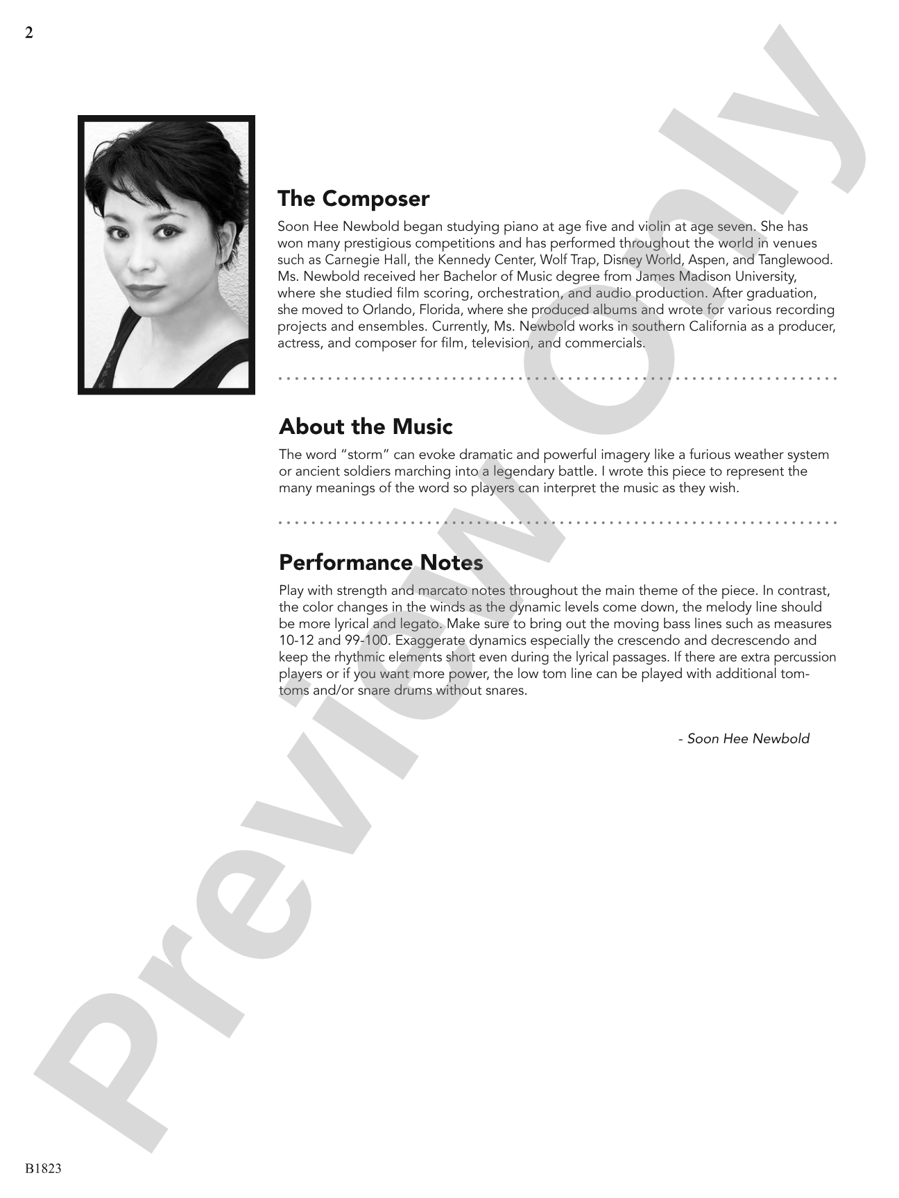Storm: Concert Band Conductor Score & Parts