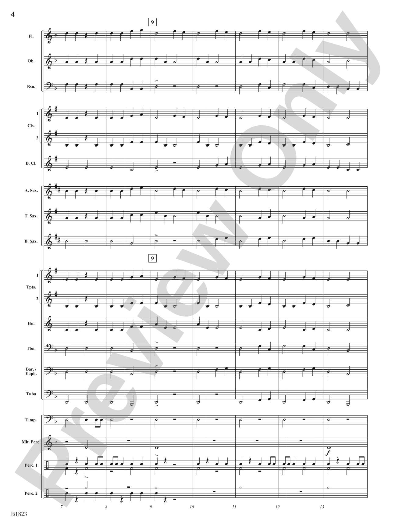 Storm: Concert Band Conductor Score & Parts