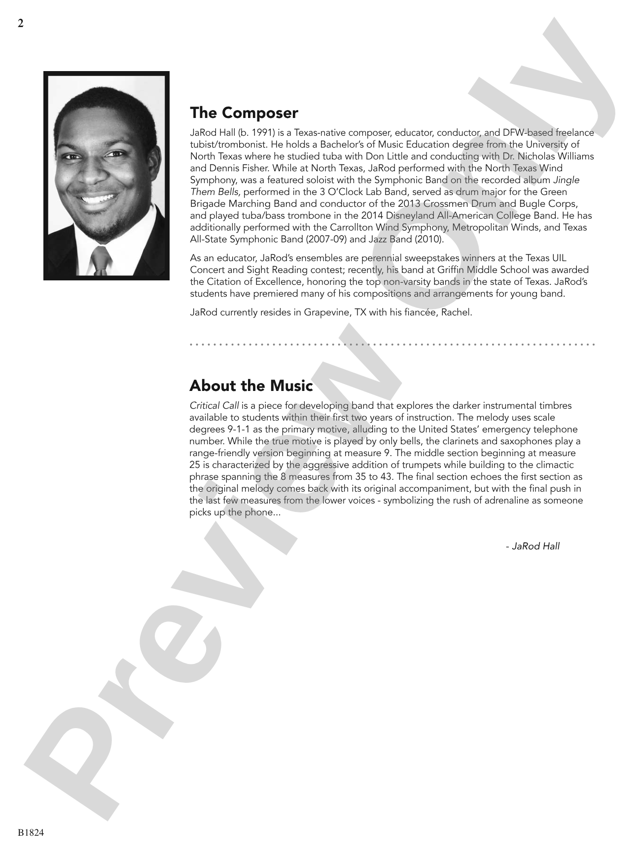 Critical Call: Concert Band Conductor Score & Parts