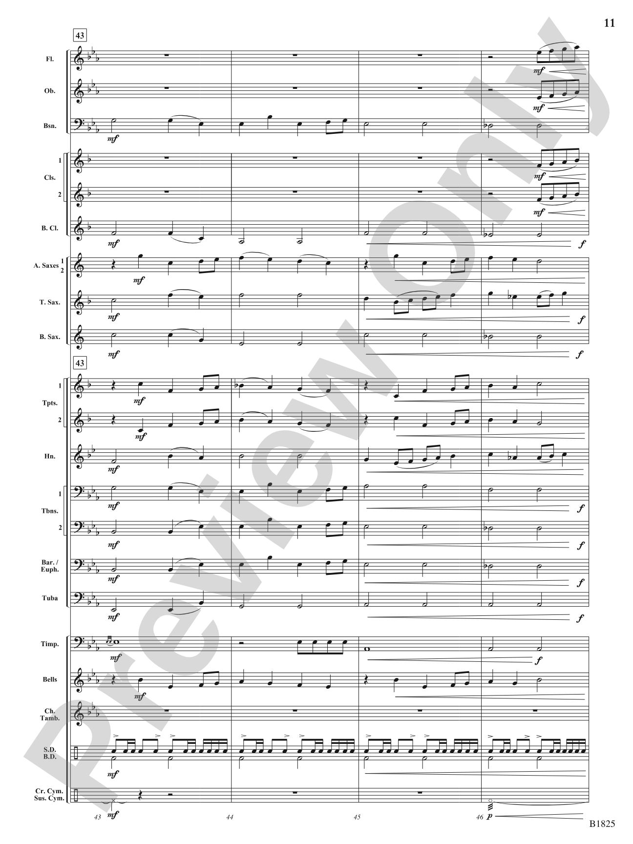 Fanfare for 'Our Time': Concert Band Conductor Score & Parts