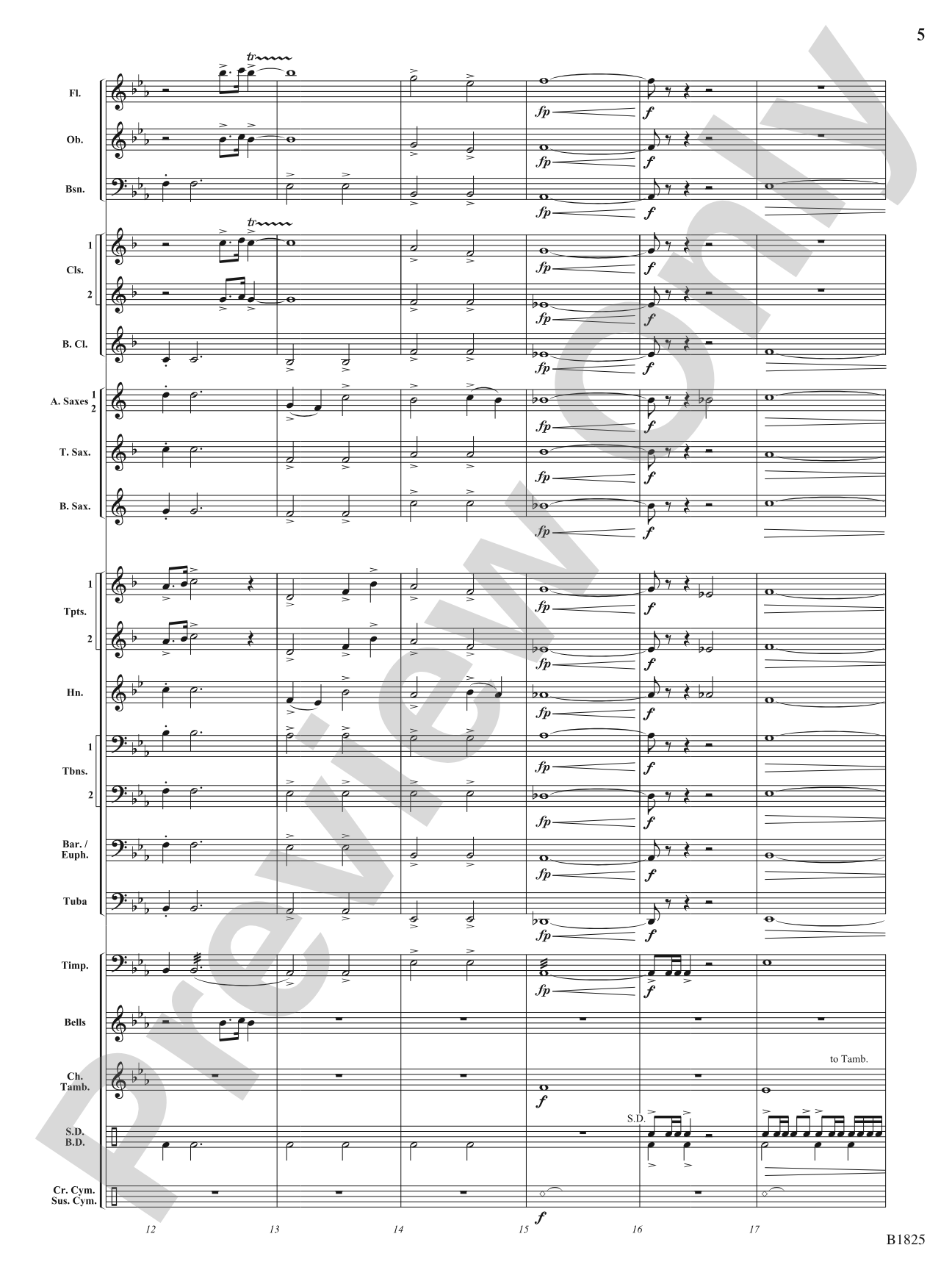 Fanfare for 'Our Time': Concert Band Conductor Score & Parts
