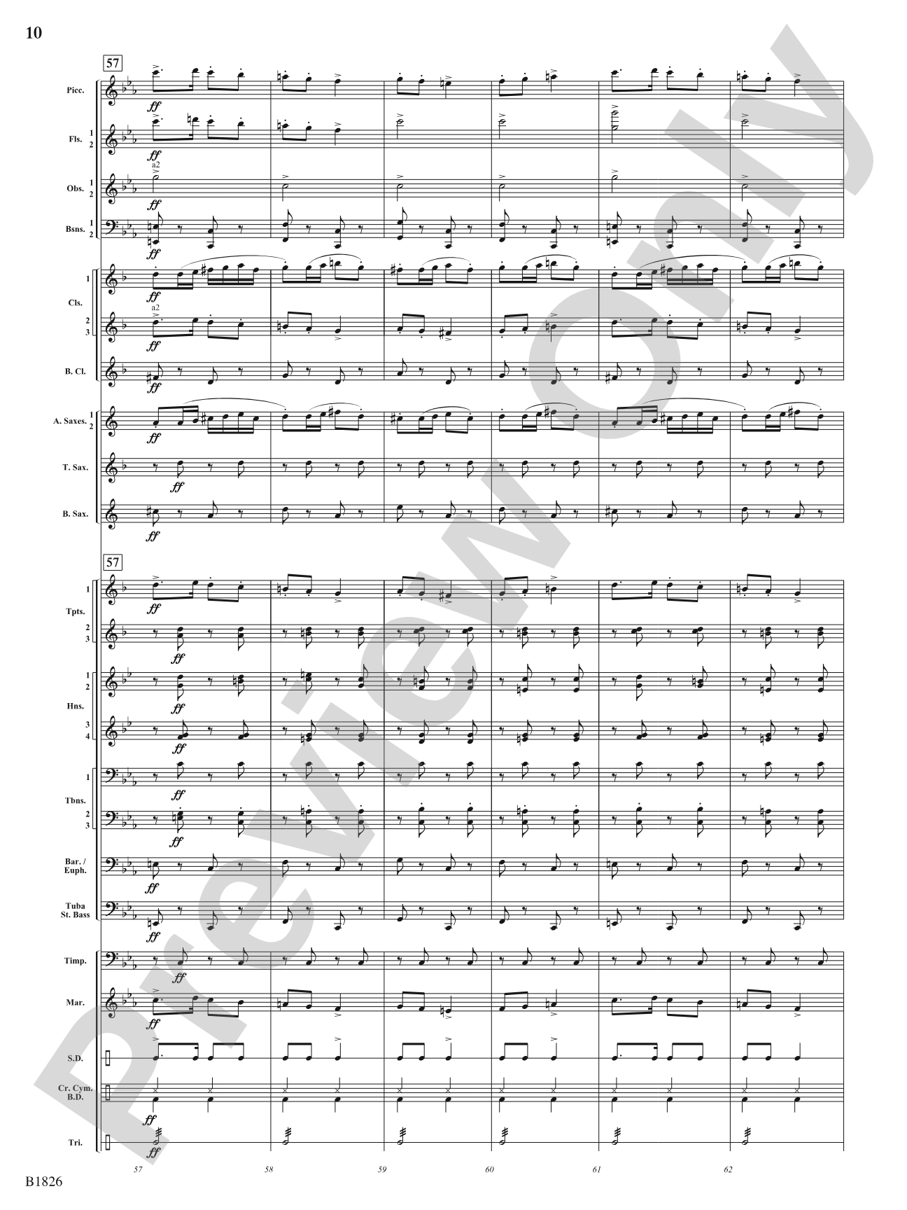 Slavonic Dance No. 7 (Opus 46): Concert Band Conductor Score & Parts