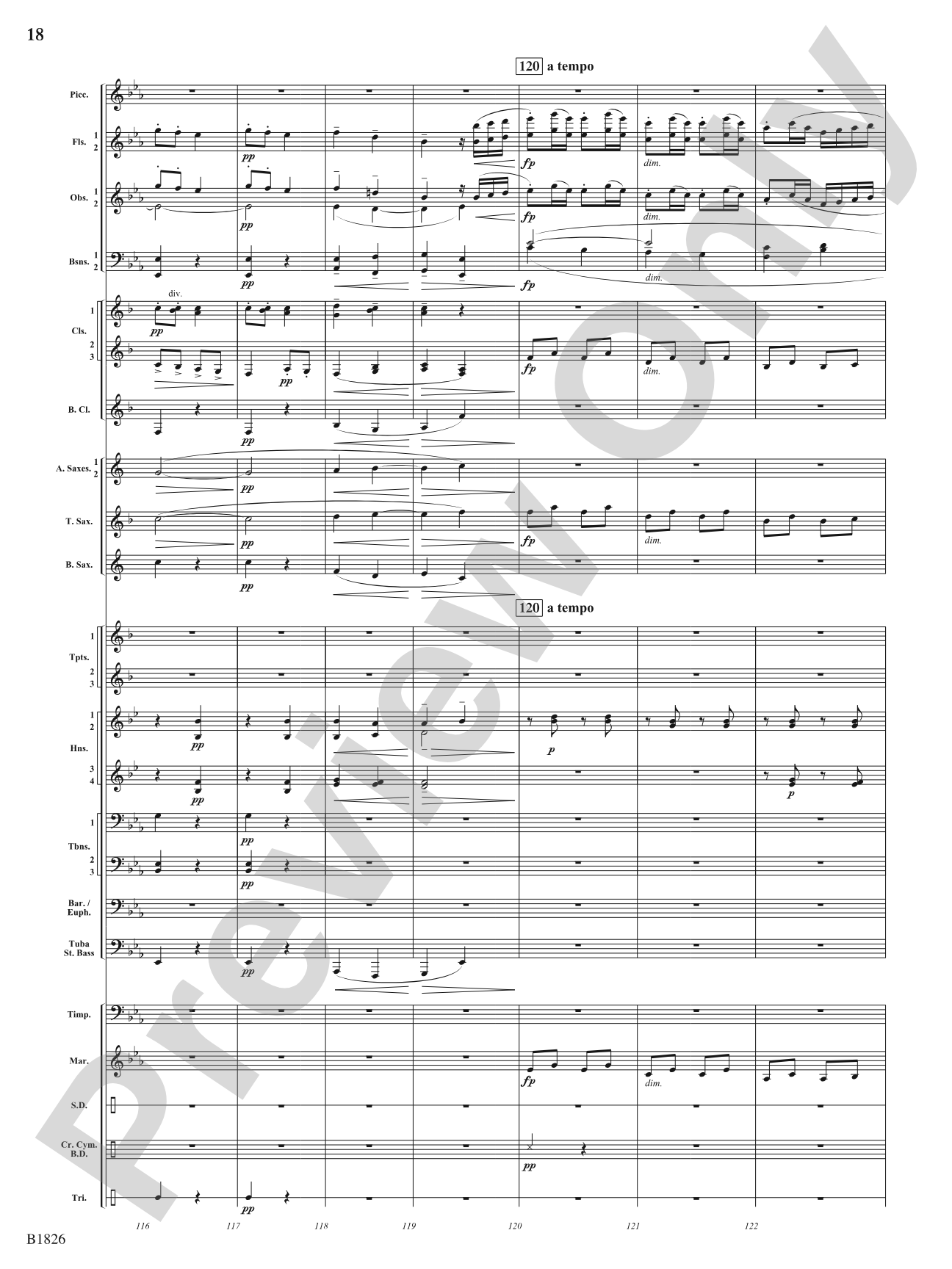 Slavonic Dance No. 7 (Opus 46): Concert Band Conductor Score & Parts