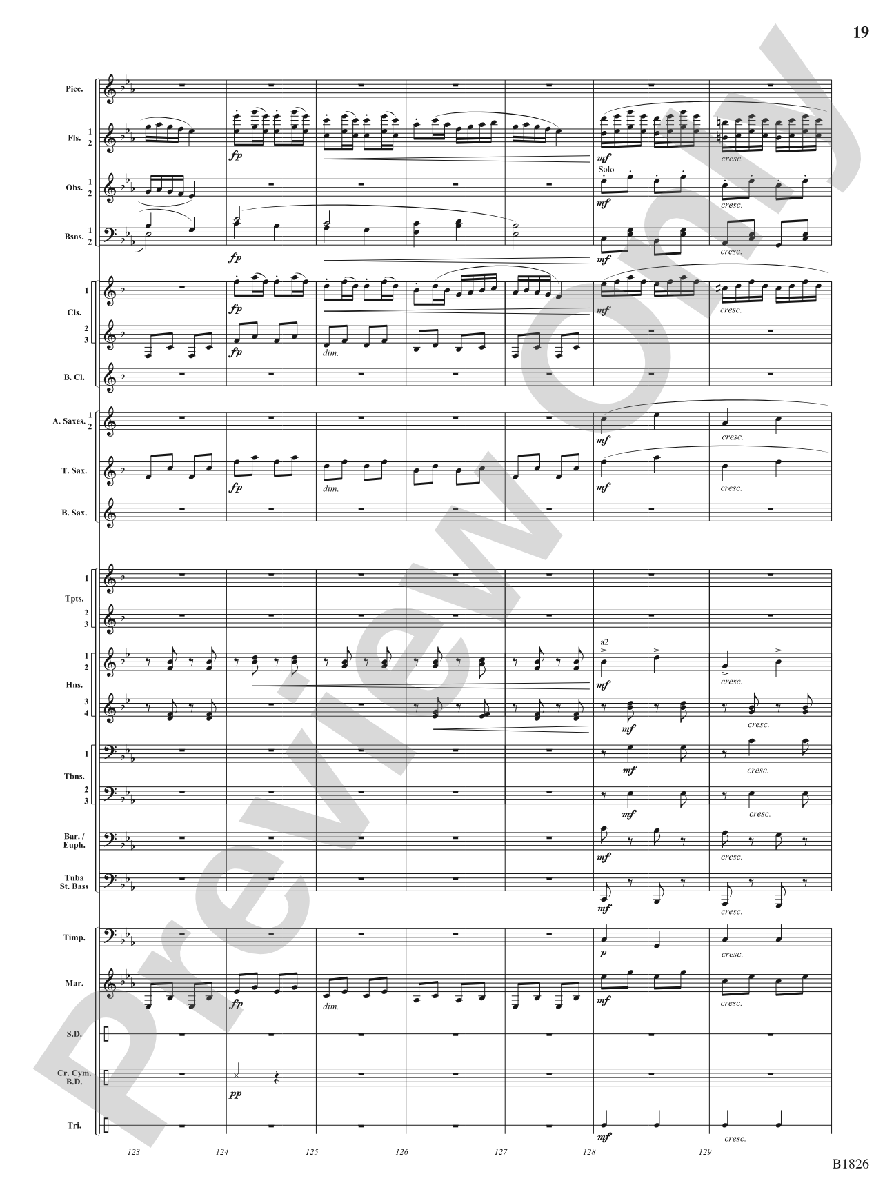 Slavonic Dance No. 7 (Opus 46): Concert Band Conductor Score & Parts