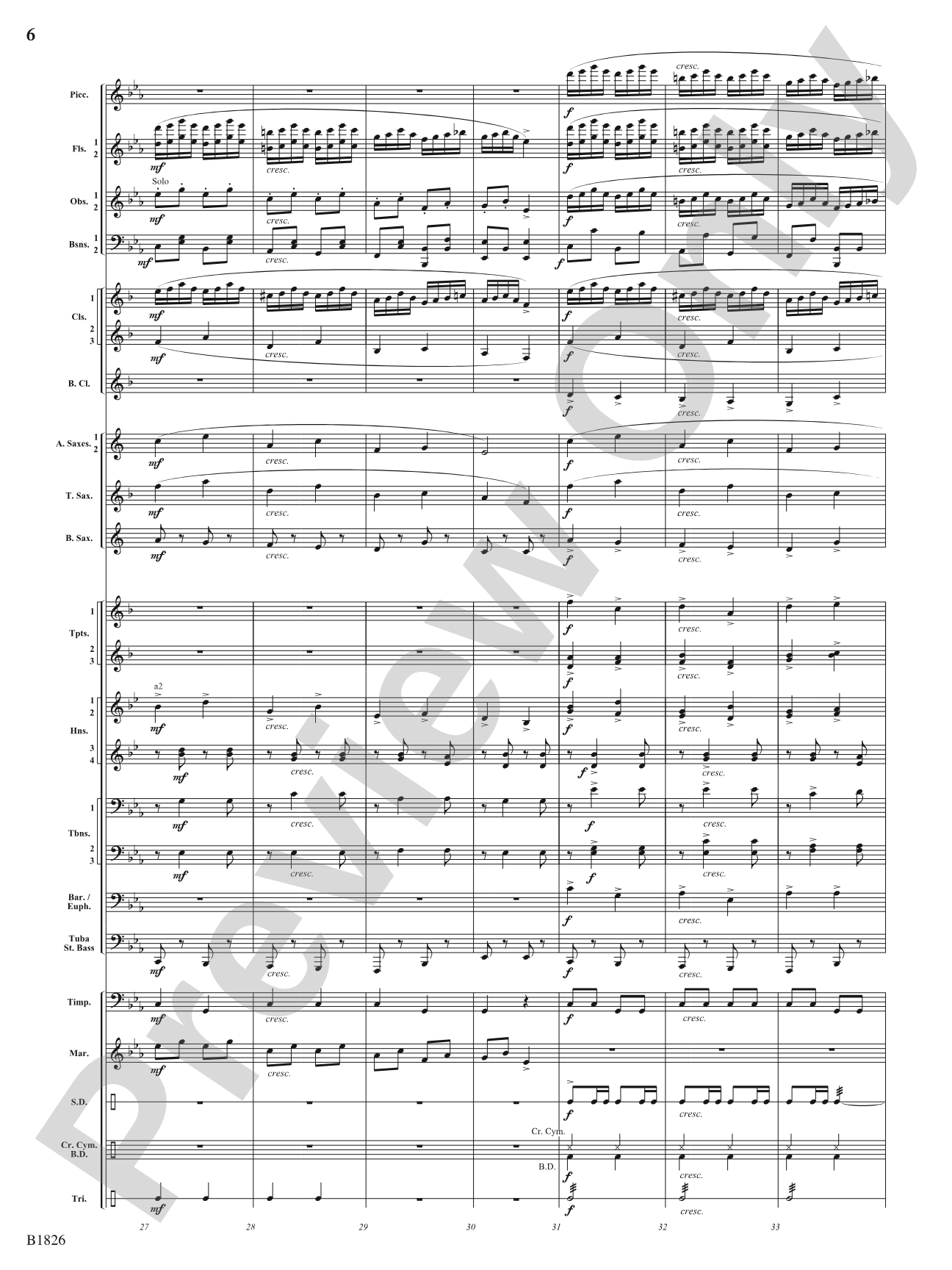 Slavonic Dance No. 7 (Opus 46): Concert Band Conductor Score & Parts