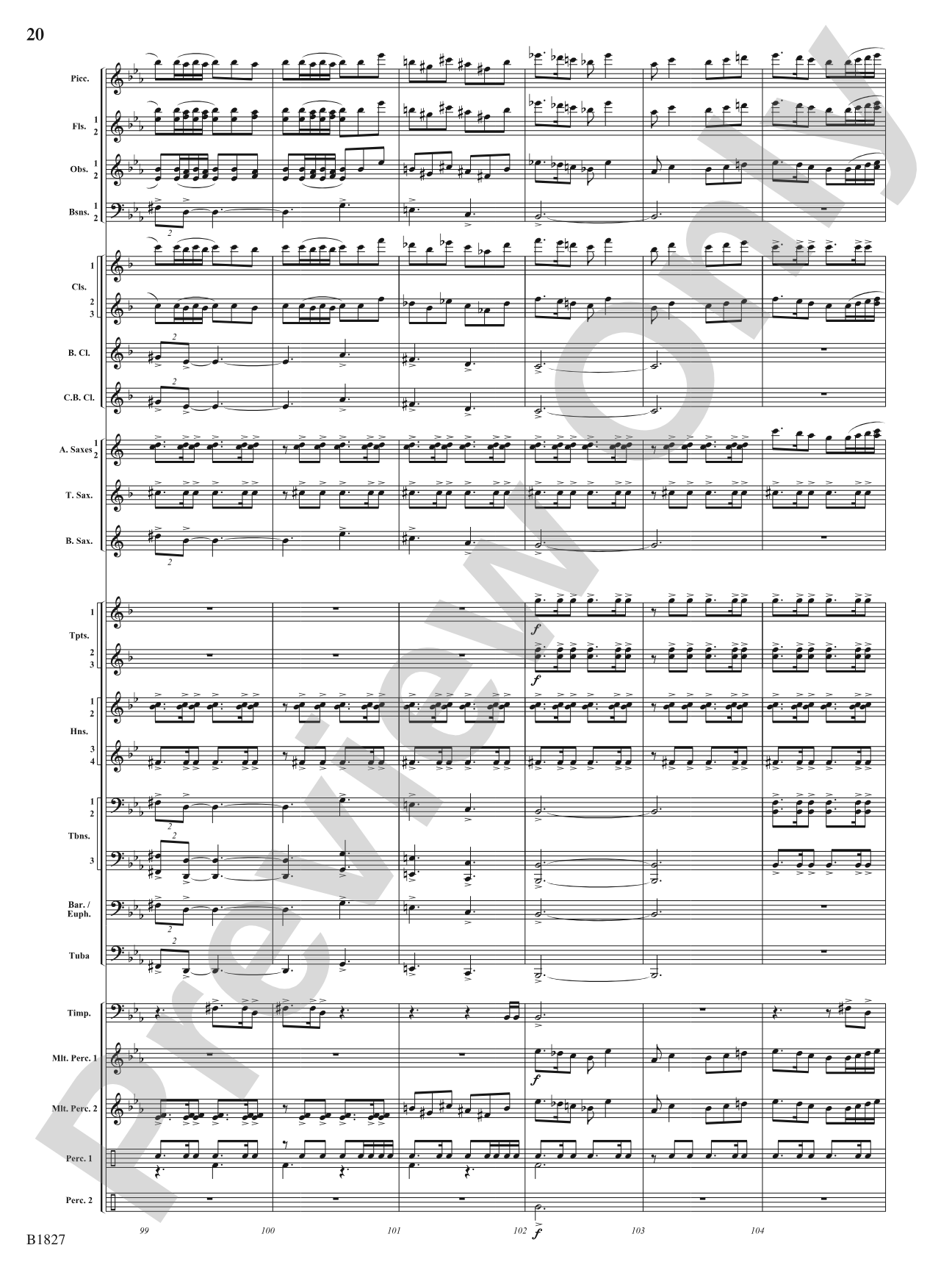 Pride of the Clipper: Concert Band Conductor Score & Parts