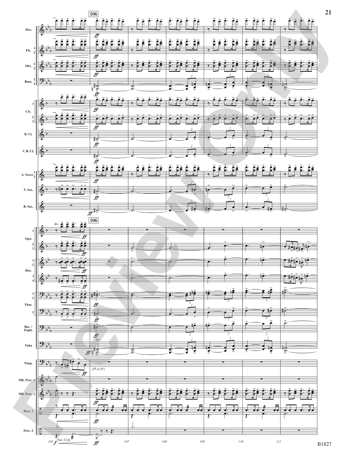 Pride of the Clipper: Concert Band Conductor Score & Parts