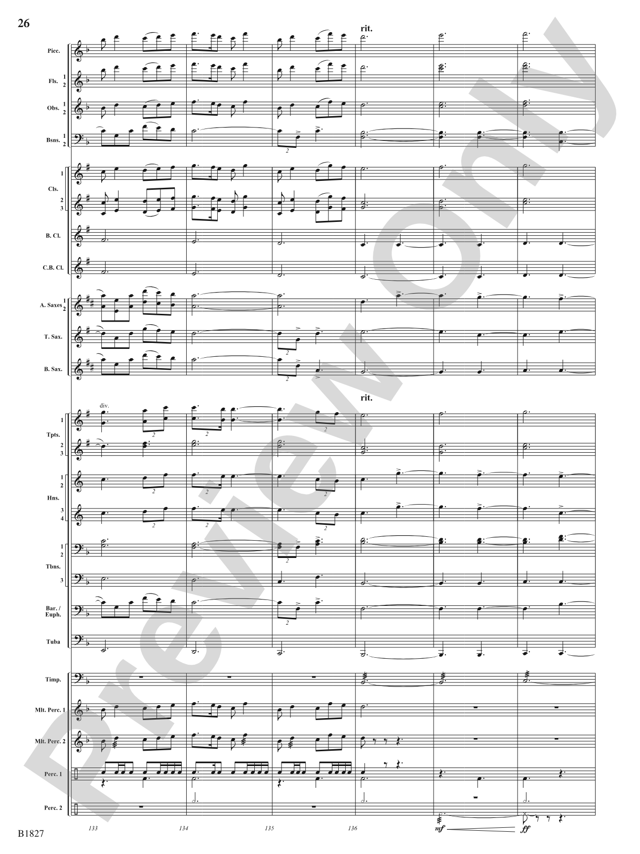 Pride of the Clipper: Concert Band Conductor Score & Parts