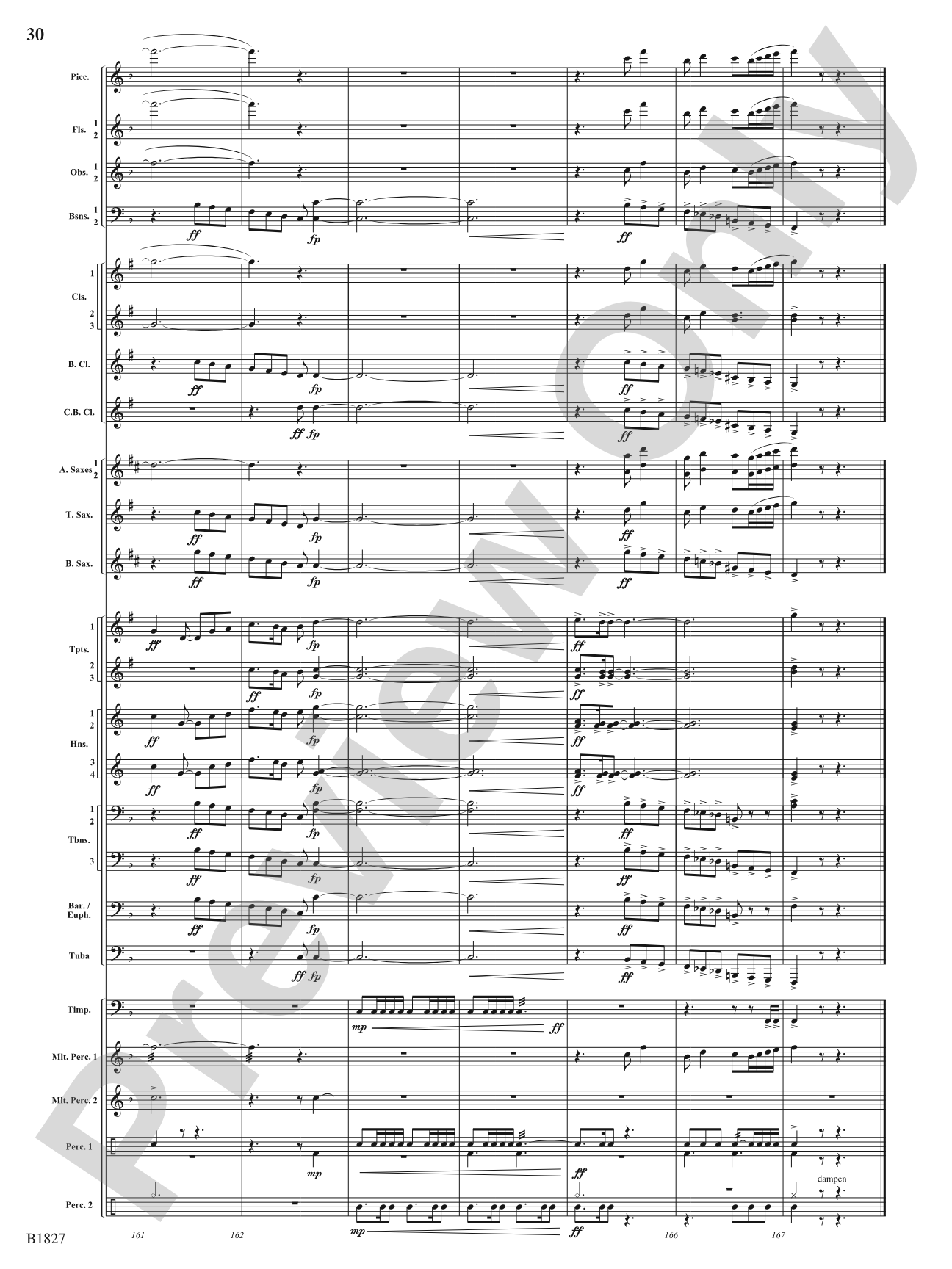 Pride of the Clipper: Concert Band Conductor Score & Parts
