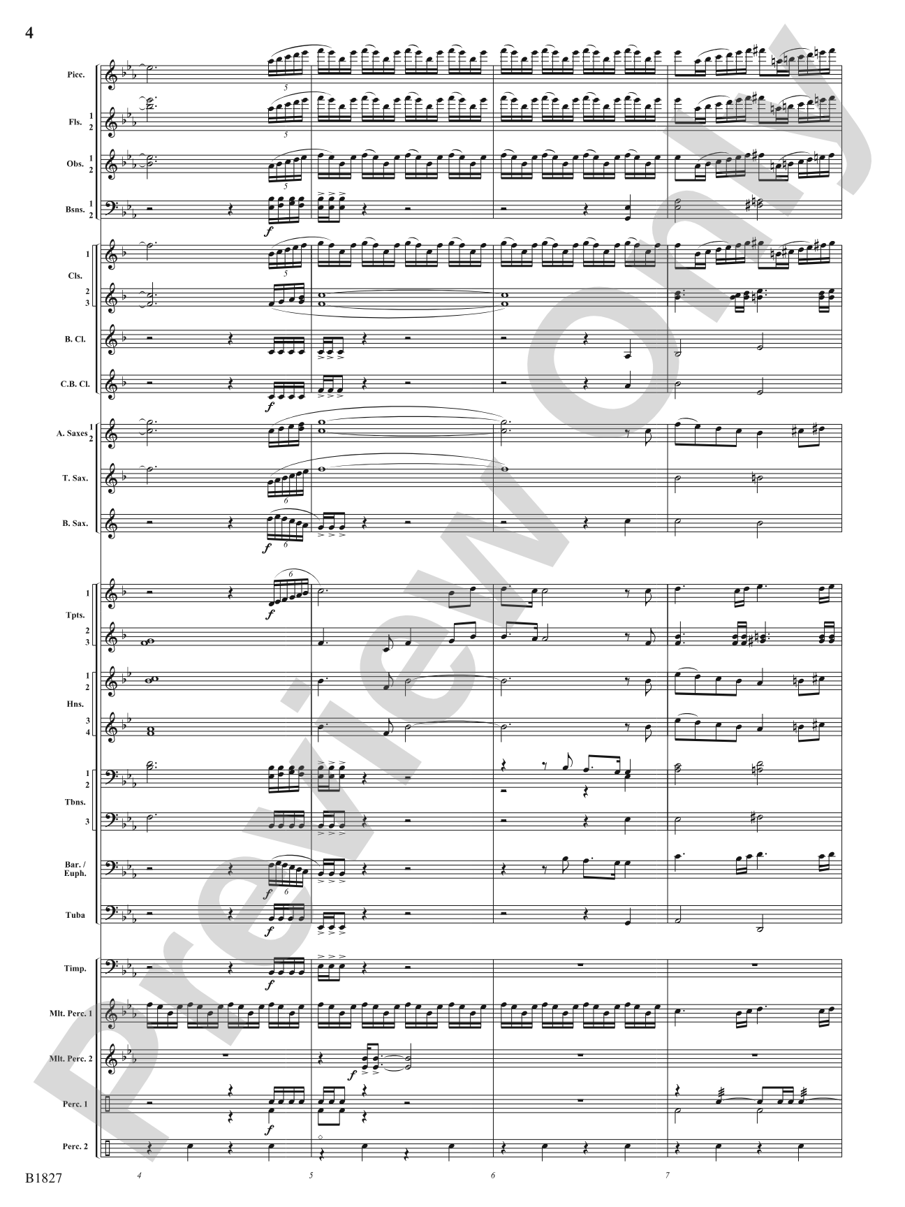 Pride of the Clipper: Concert Band Conductor Score & Parts