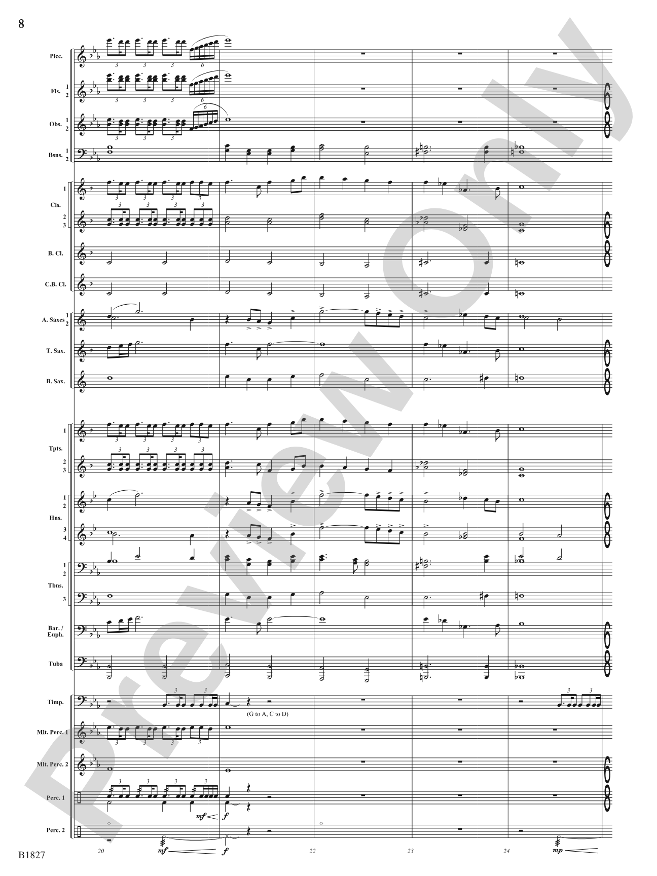 Pride of the Clipper: Concert Band Conductor Score & Parts