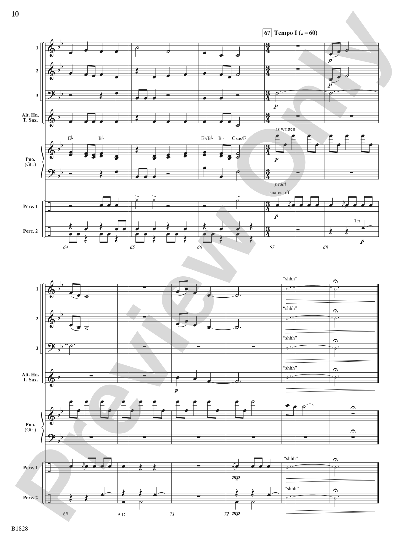 Colliding Visions: Flexible Band/String Ensemble Score & Parts