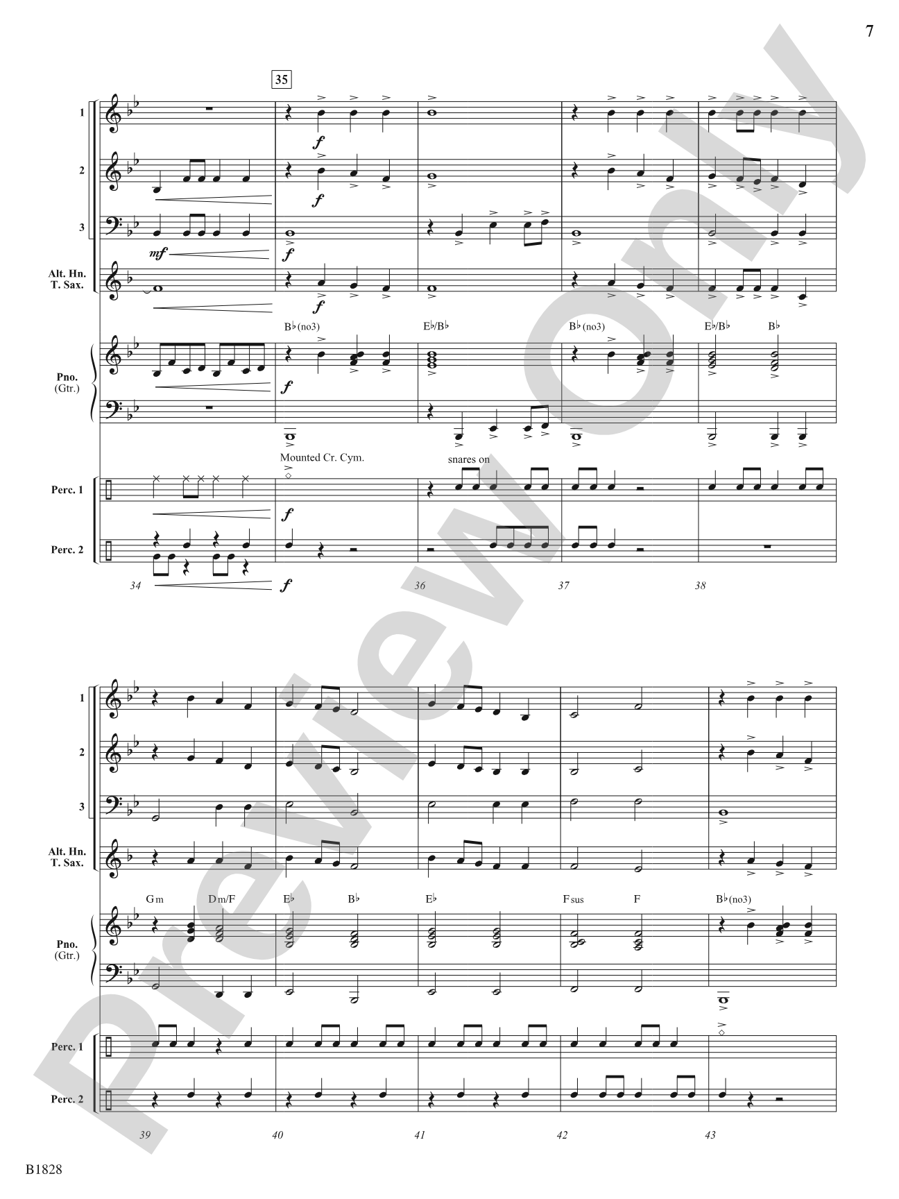 Colliding Visions: Flexible Band/String Ensemble Score & Parts