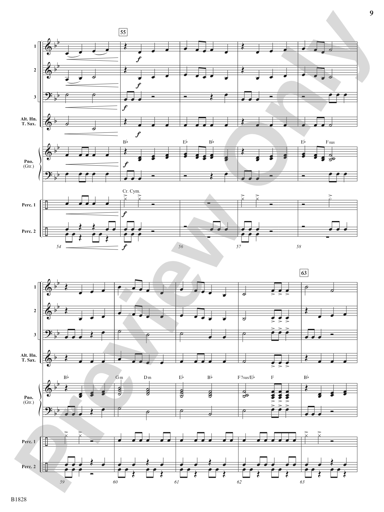 Colliding Visions: Flexible Band/String Ensemble Score & Parts