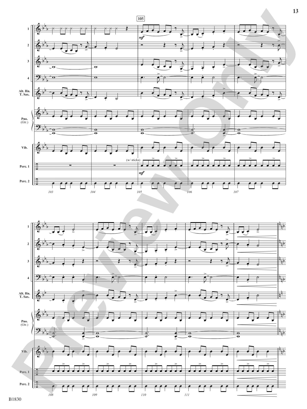Blue Ridge Reel: Flexible Band/String Ensemble Score & Parts