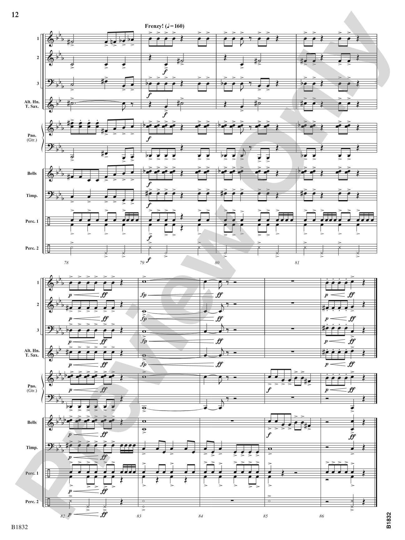 Alarm: Flexible Band/String Ensemble Score & Parts