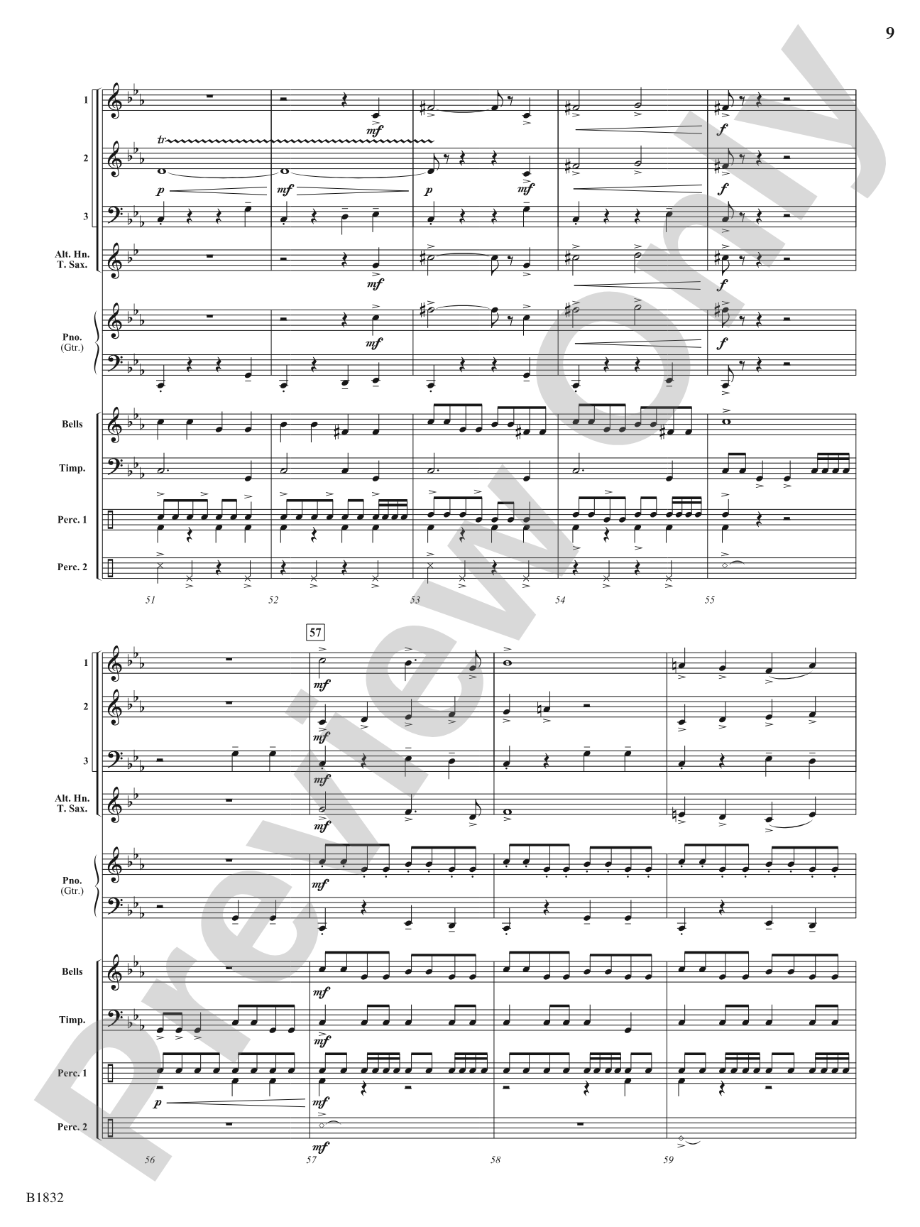 Alarm: Flexible Band/String Ensemble Score & Parts