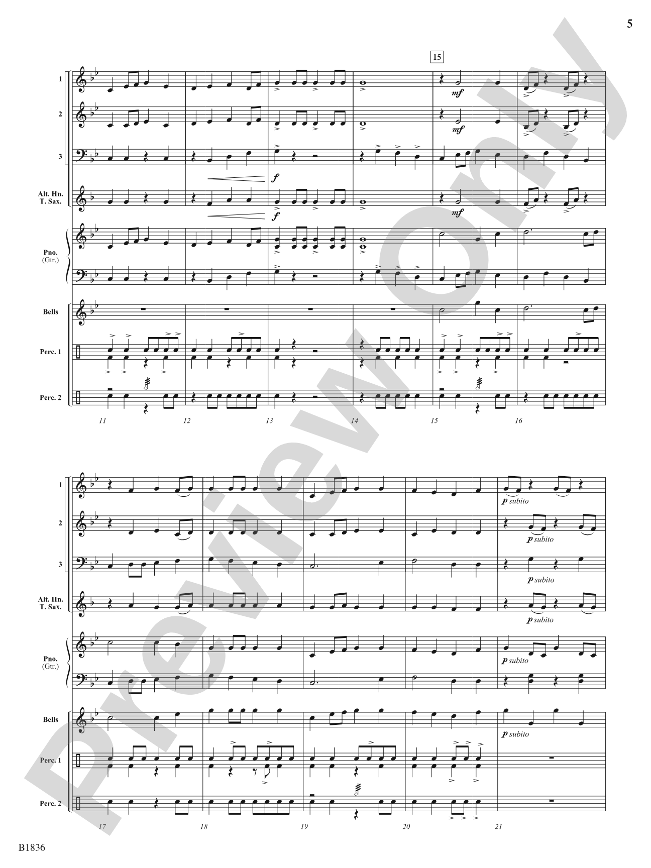 Tambora!: Flexible Band/String Ensemble Score & Parts