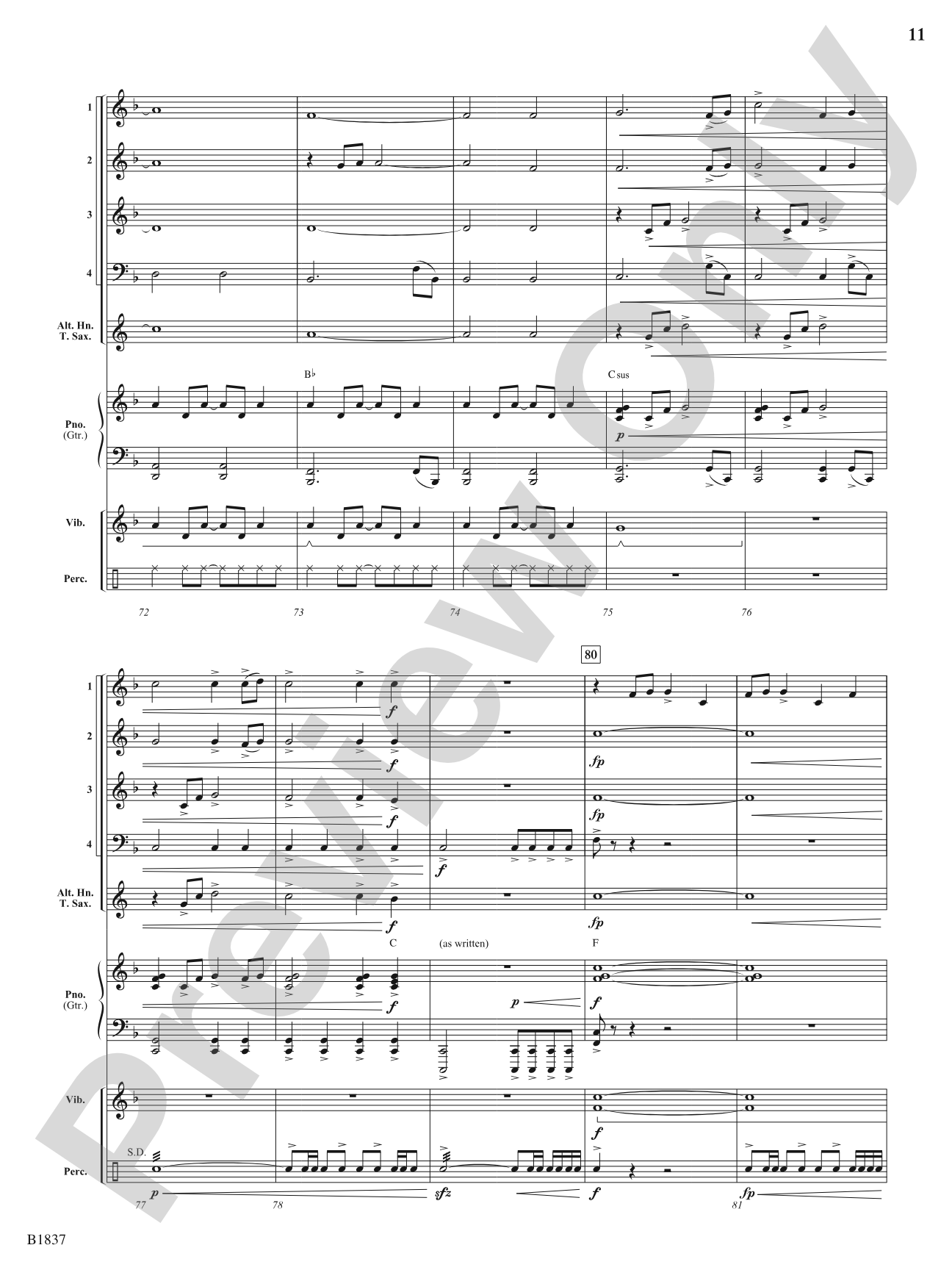 Epic Venture: Flexible Band/String Ensemble Score & Parts