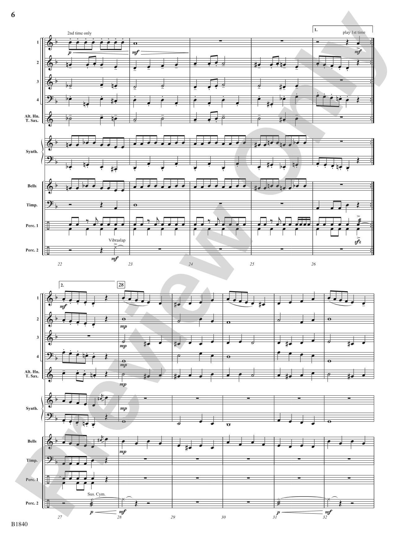 Dark Ride: Flexible Band/String Ensemble Score & Parts