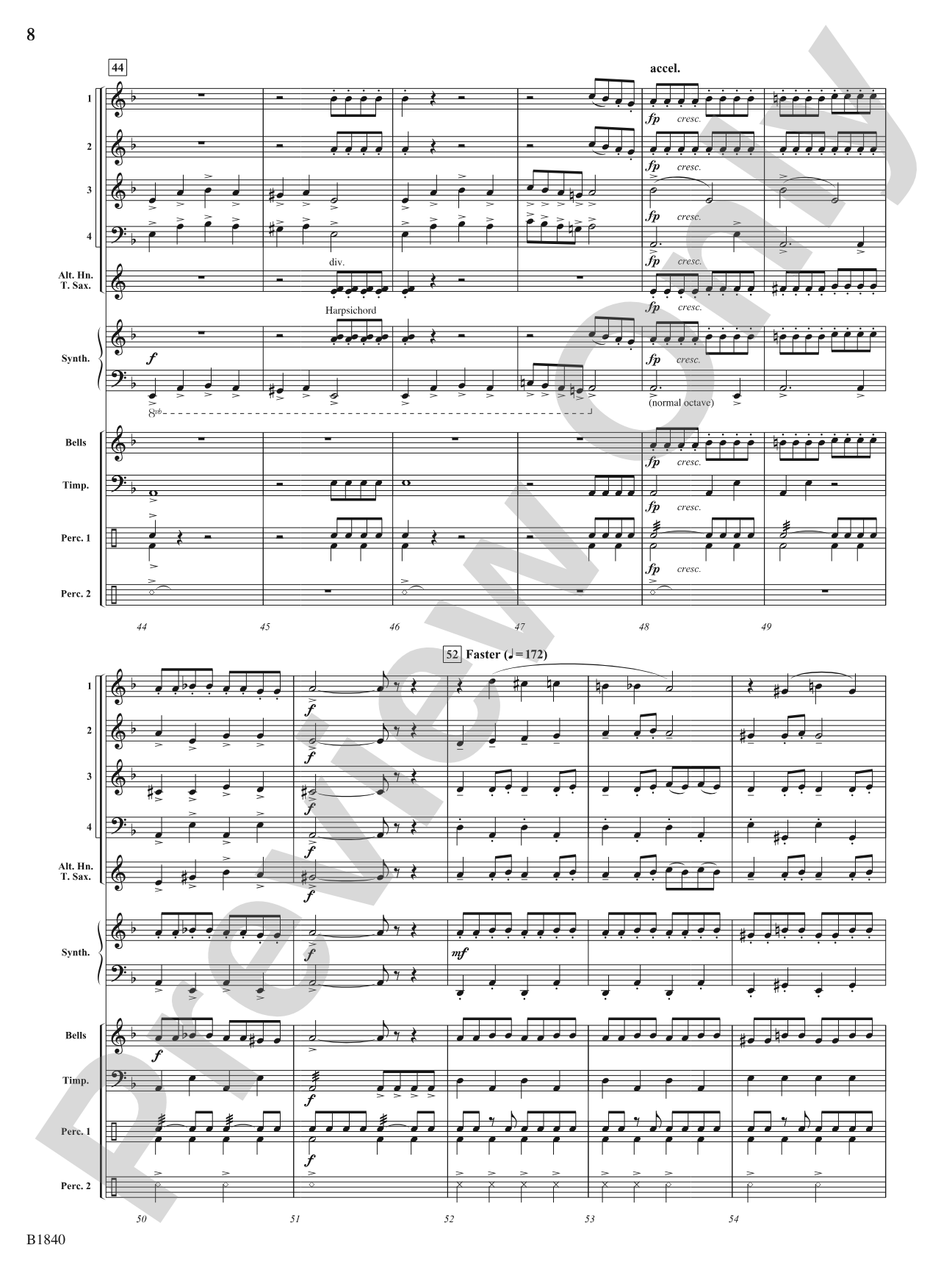 Dark Ride: Flexible Band/String Ensemble Score & Parts