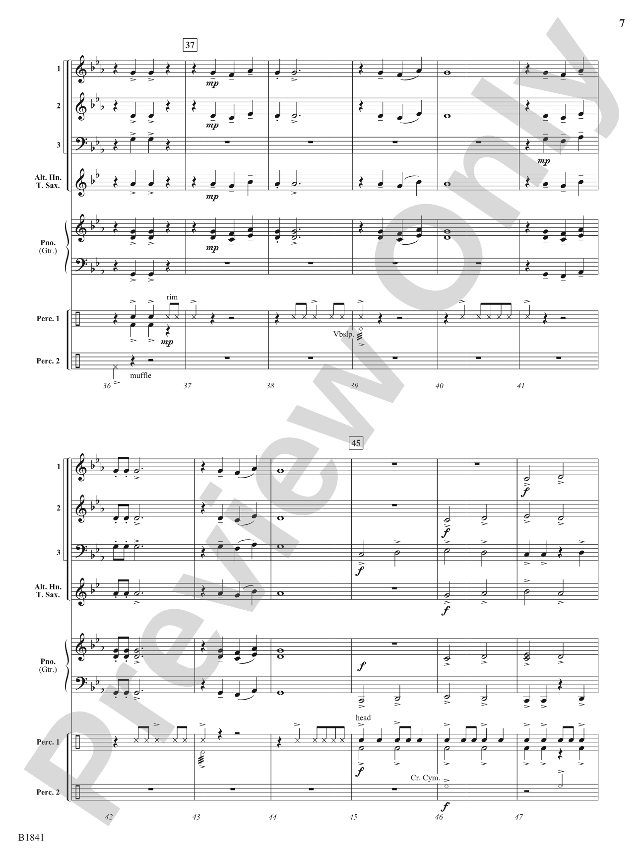Chorale and Mystic Chant: Flexible Band/String Ensemble Score & Parts