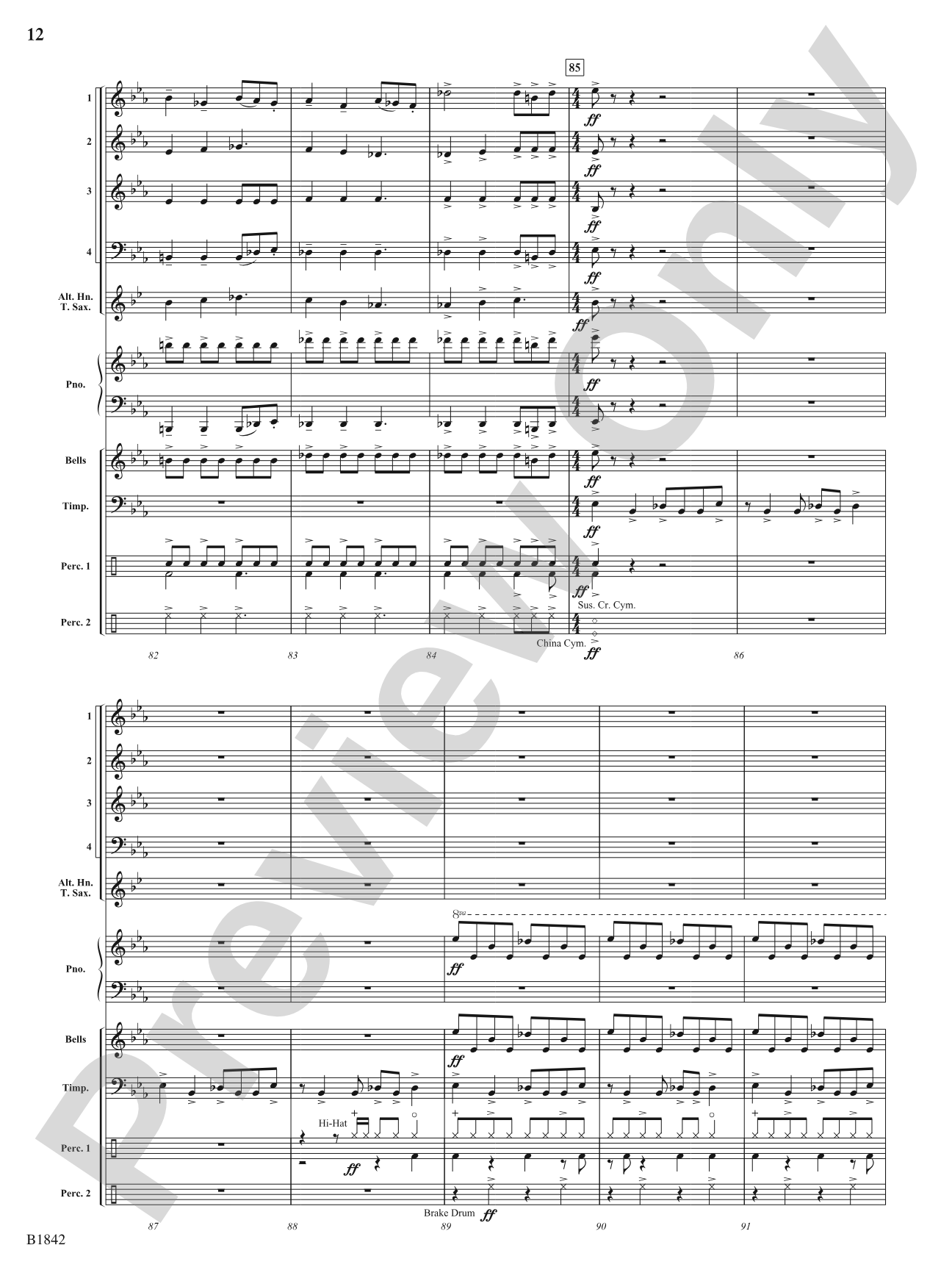 Kinetic Dances: Flexible Band/String Ensemble Score & Parts
