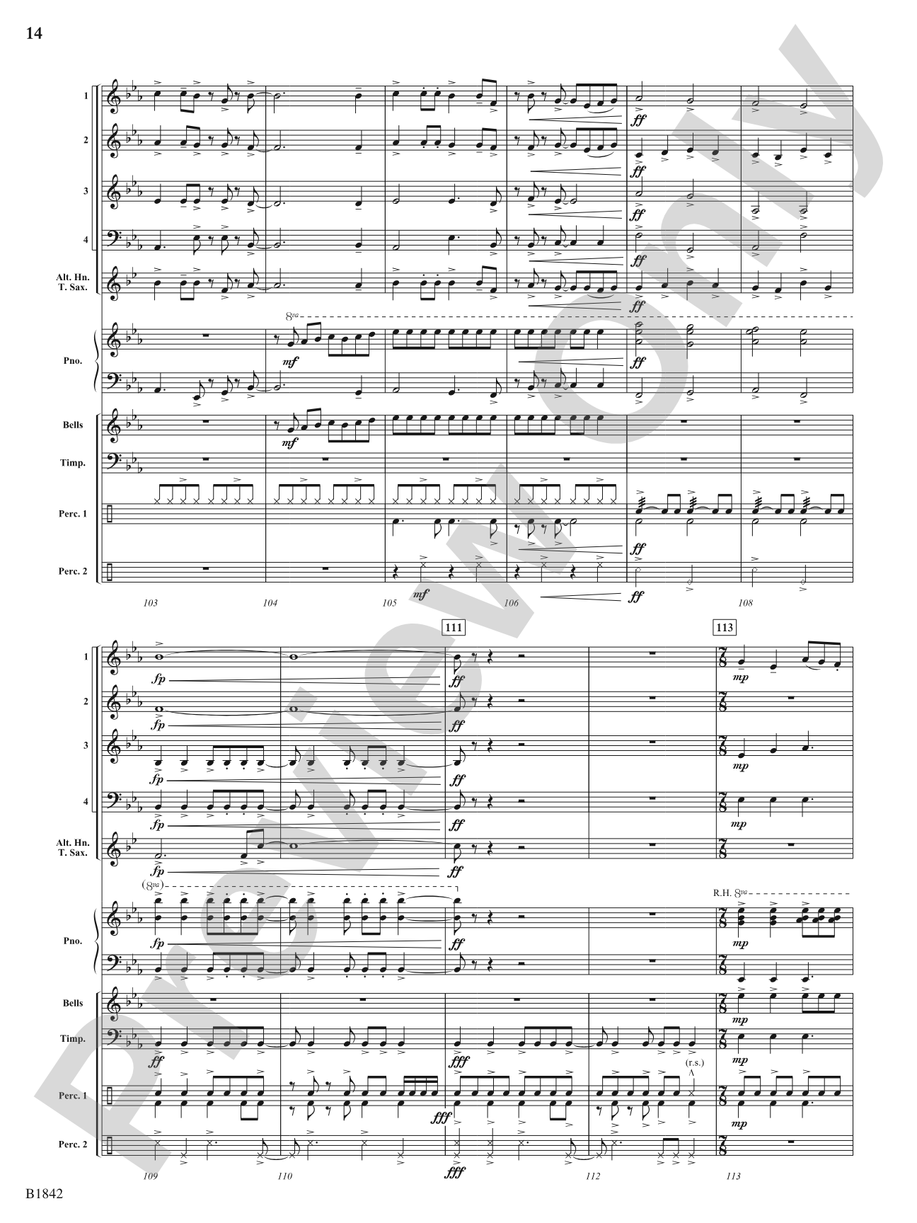 Kinetic Dances: Flexible Band/String Ensemble Score & Parts