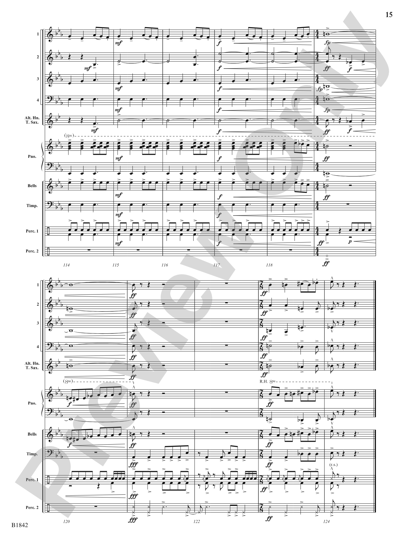 Kinetic Dances: Flexible Band/String Ensemble Score & Parts