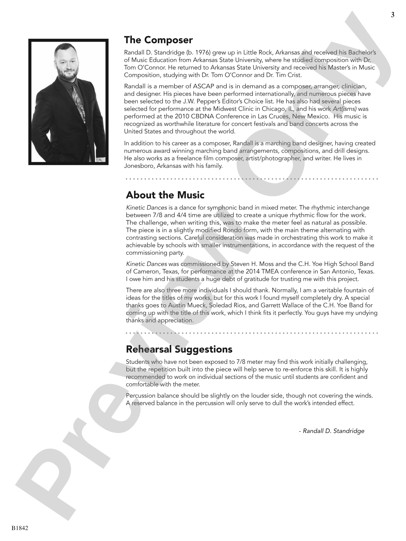 Kinetic Dances: Flexible Band/String Ensemble Score & Parts