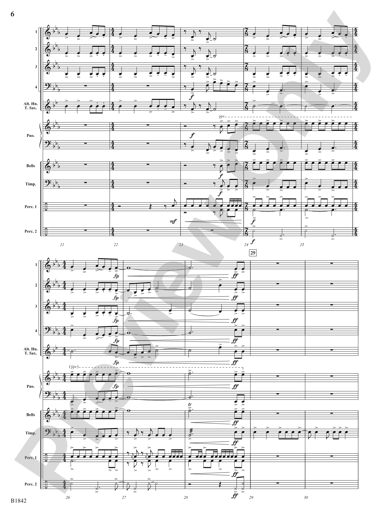 Kinetic Dances: Flexible Band/String Ensemble Score & Parts