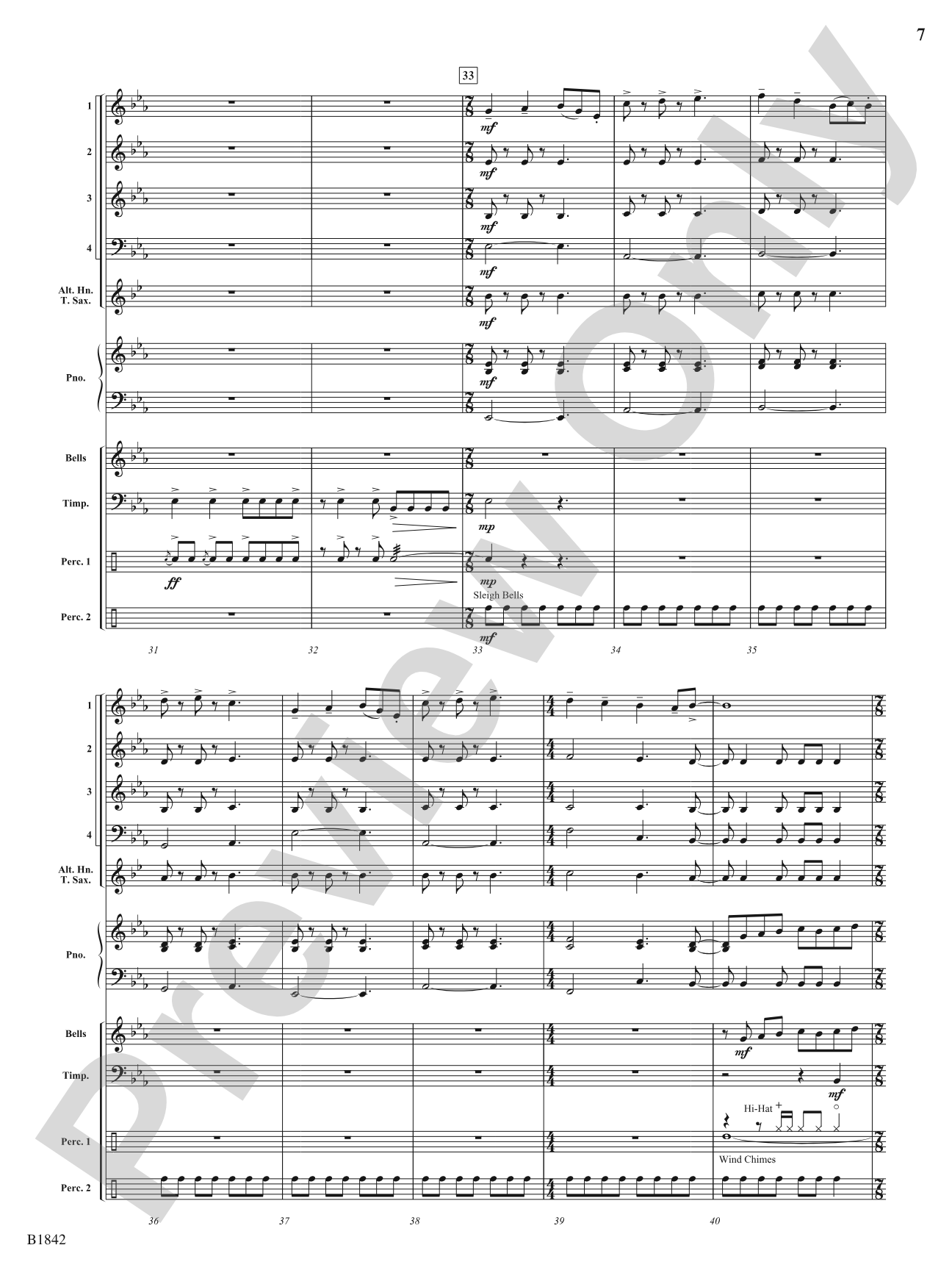 Kinetic Dances: Flexible Band/String Ensemble Score & Parts