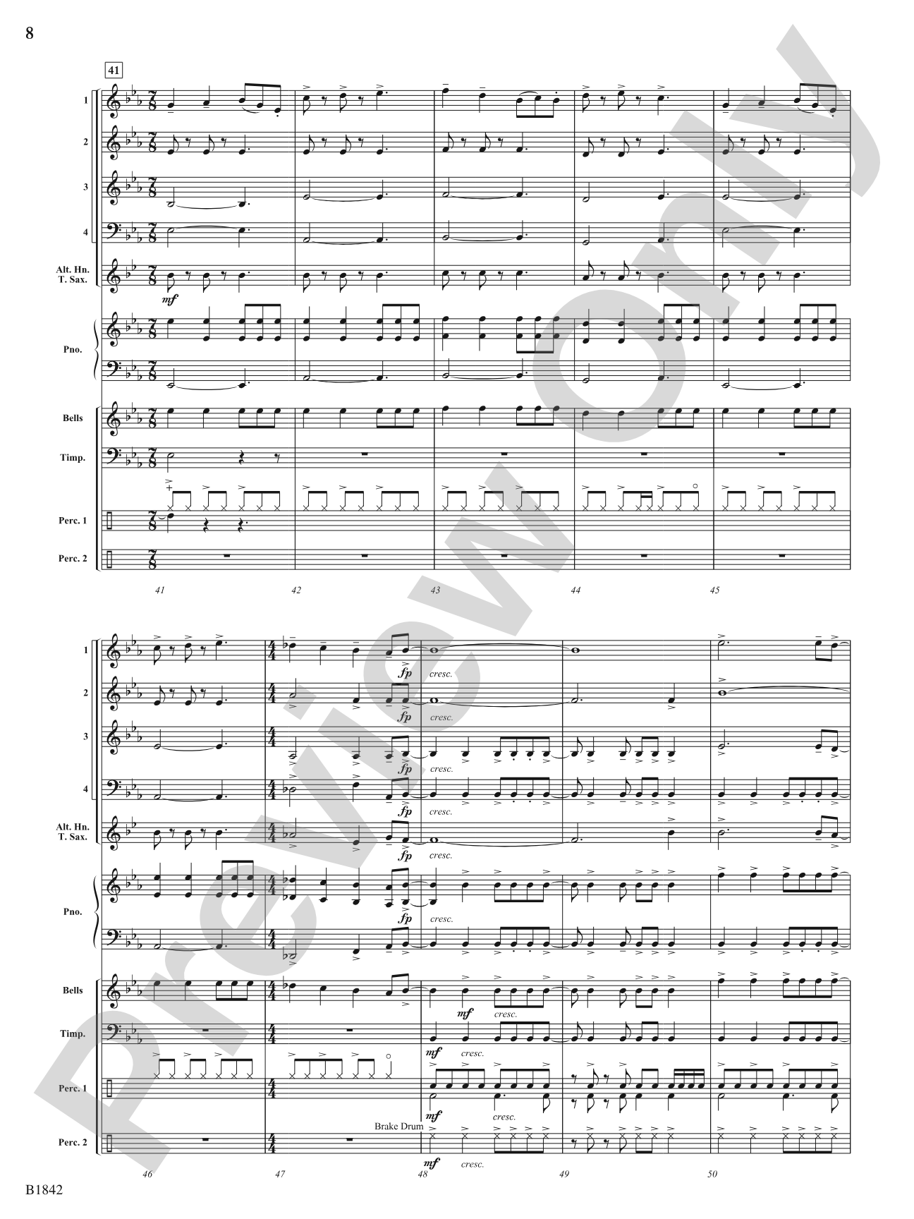 Kinetic Dances: Flexible Band/String Ensemble Score & Parts